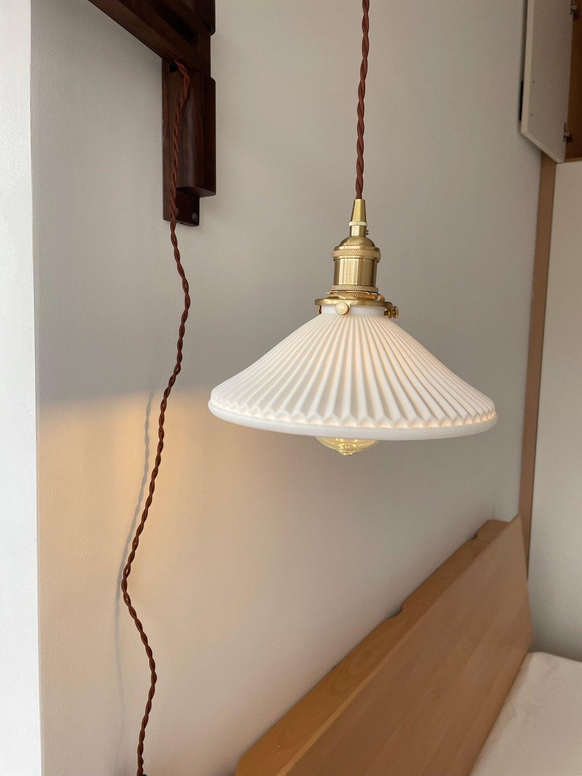 Nøordka Light Bespoke Wall Light Fixture Circular Walnut Nordic Inspired Wall Lamp