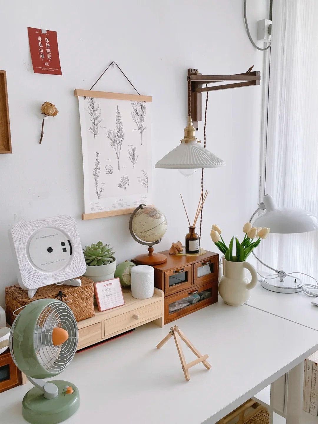 Nøordka Light Bespoke Wall Light Fixture Circular Walnut Nordic Inspired Wall Lamp