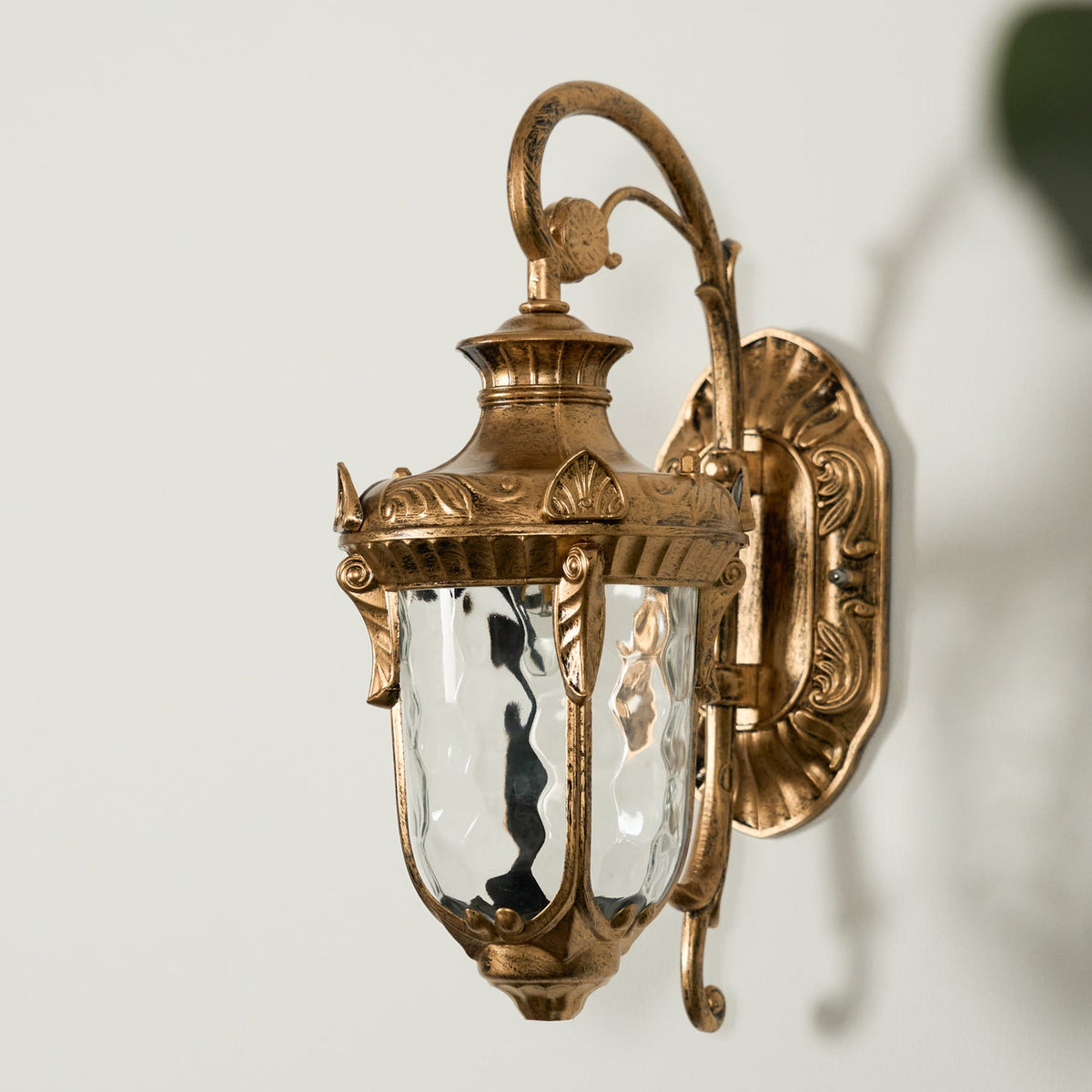 Nøordka Light Bespoke Wall Light Fixture Corrugated Glass Vintage Inspired Wall Lamp