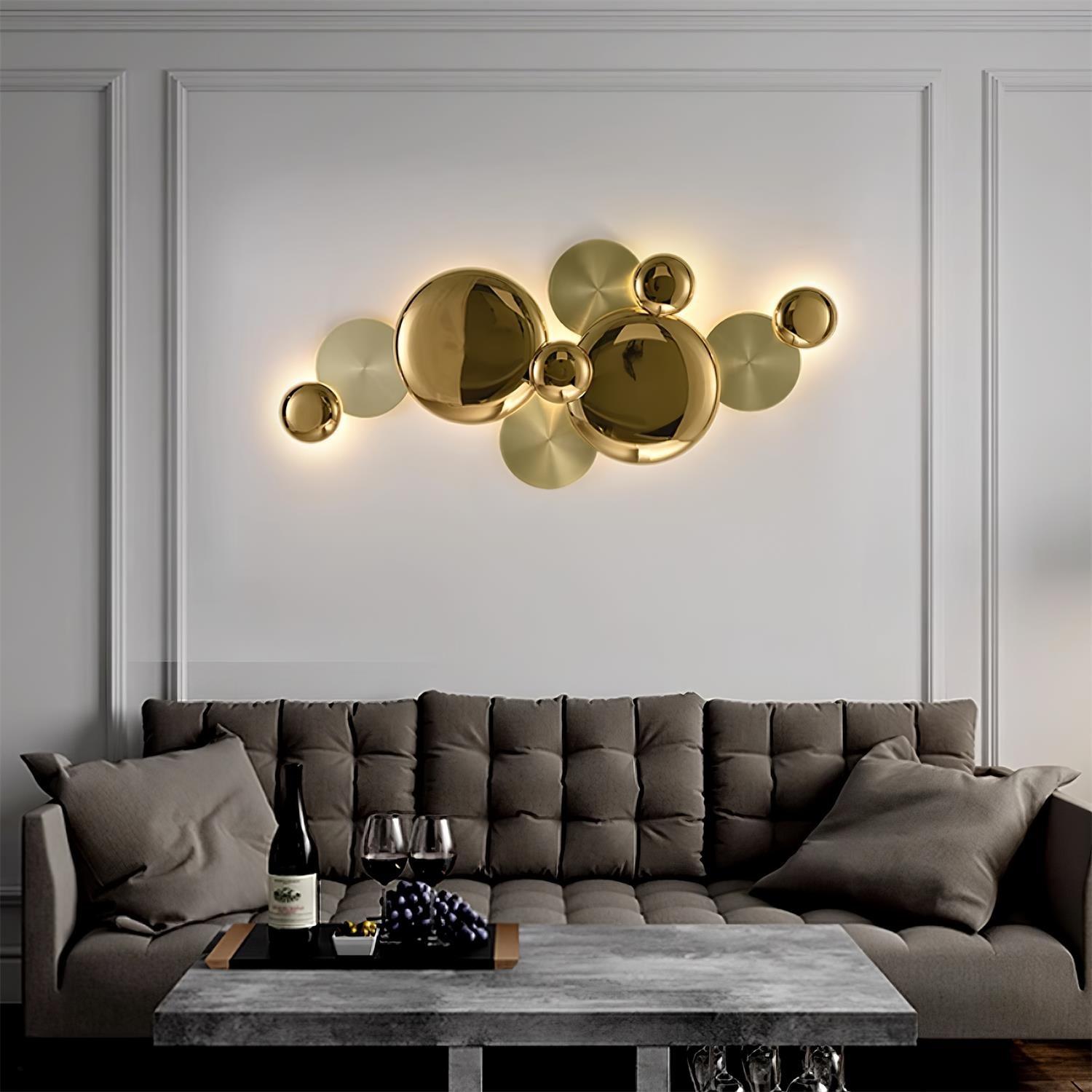 Nøordka Light Bespoke Wall Light Fixture Curved Copper Tube Contemporary Wall Lamp
