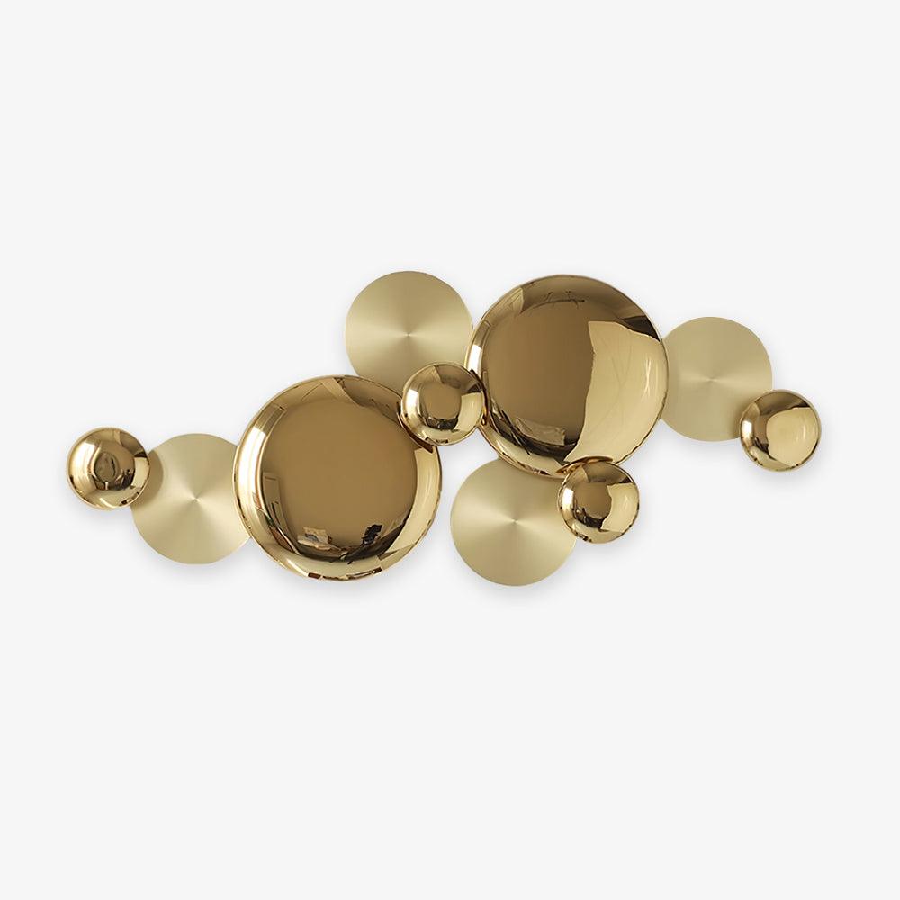 Nøordka Light Bespoke Wall Light Fixture Curved Copper Tube Contemporary Wall Lamp