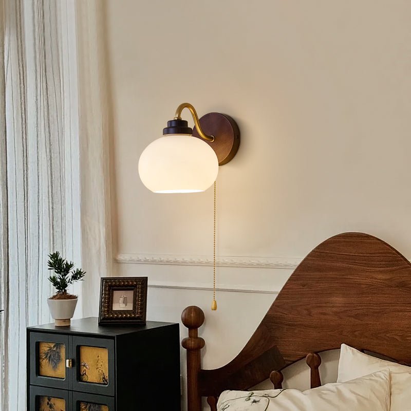 Nøordka Light Bespoke Wall Light Fixture Curved Iron And Wood Contemporary Wall Lamp