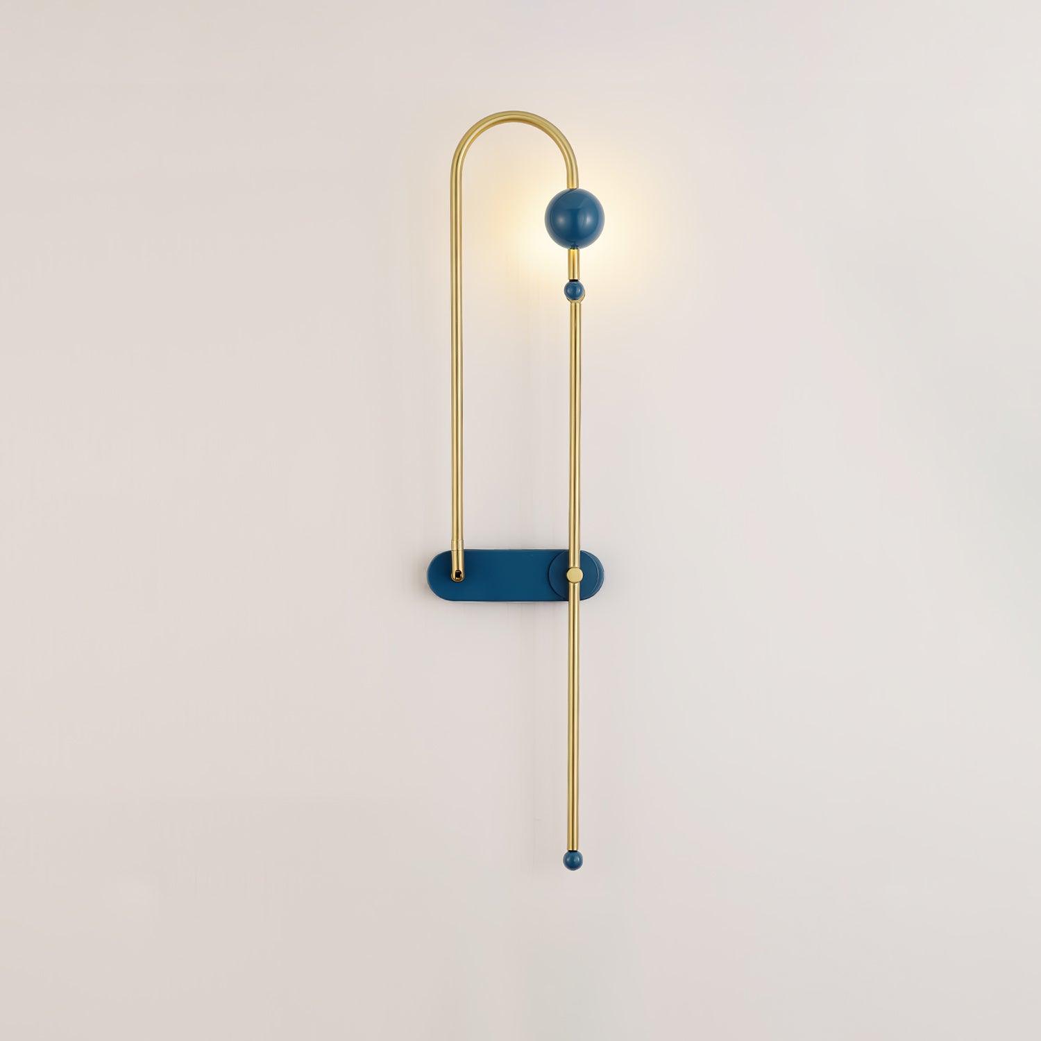 Nøordka Light Bespoke Wall Light Fixture Curved Looped Metal Contemporary Wall Lamp