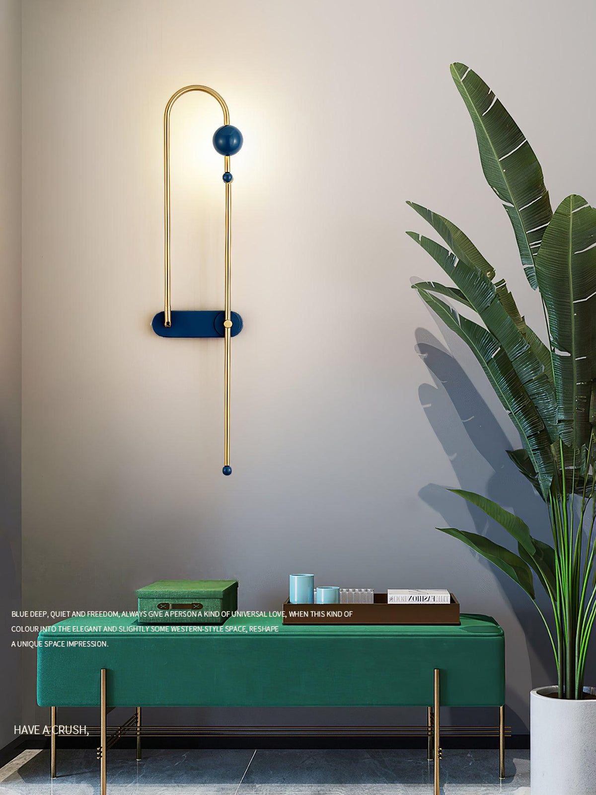 Nøordka Light Bespoke Wall Light Fixture Curved Looped Metal Contemporary Wall Lamp