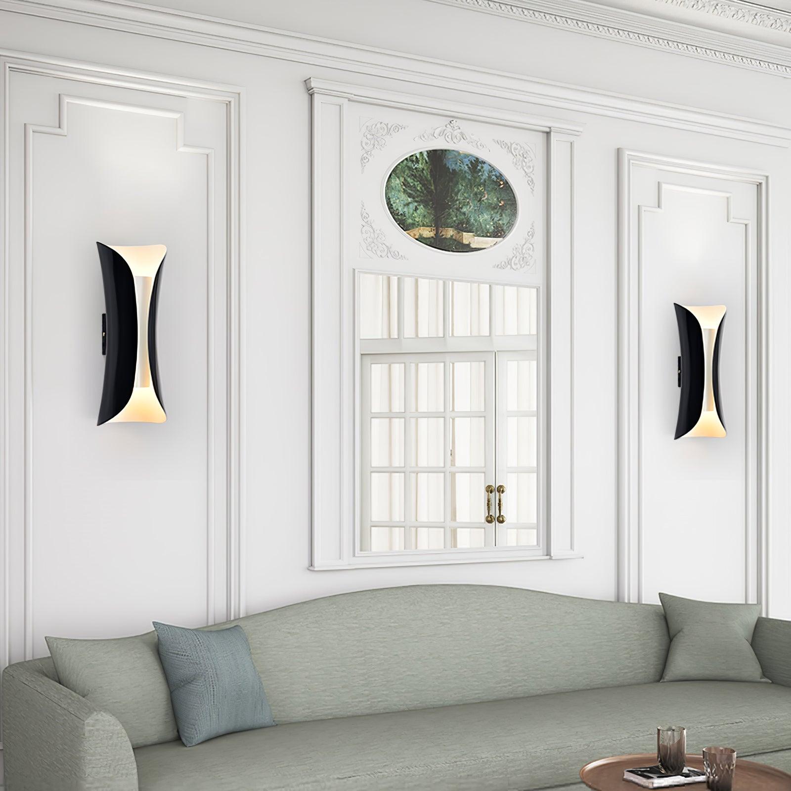 Nøordka Light Bespoke Wall Light Fixture Curved Waist Baroque Inspired Wall Sconce