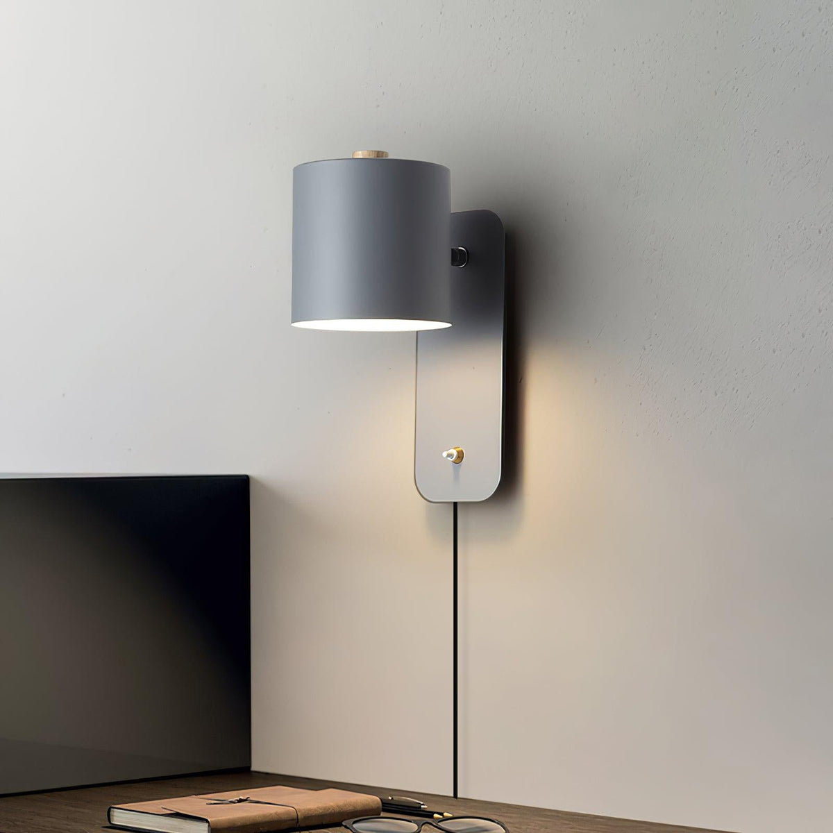 Nøordka Light Bespoke Wall Light Fixture Cylinder Scandinavian Inspired Wall Sconce