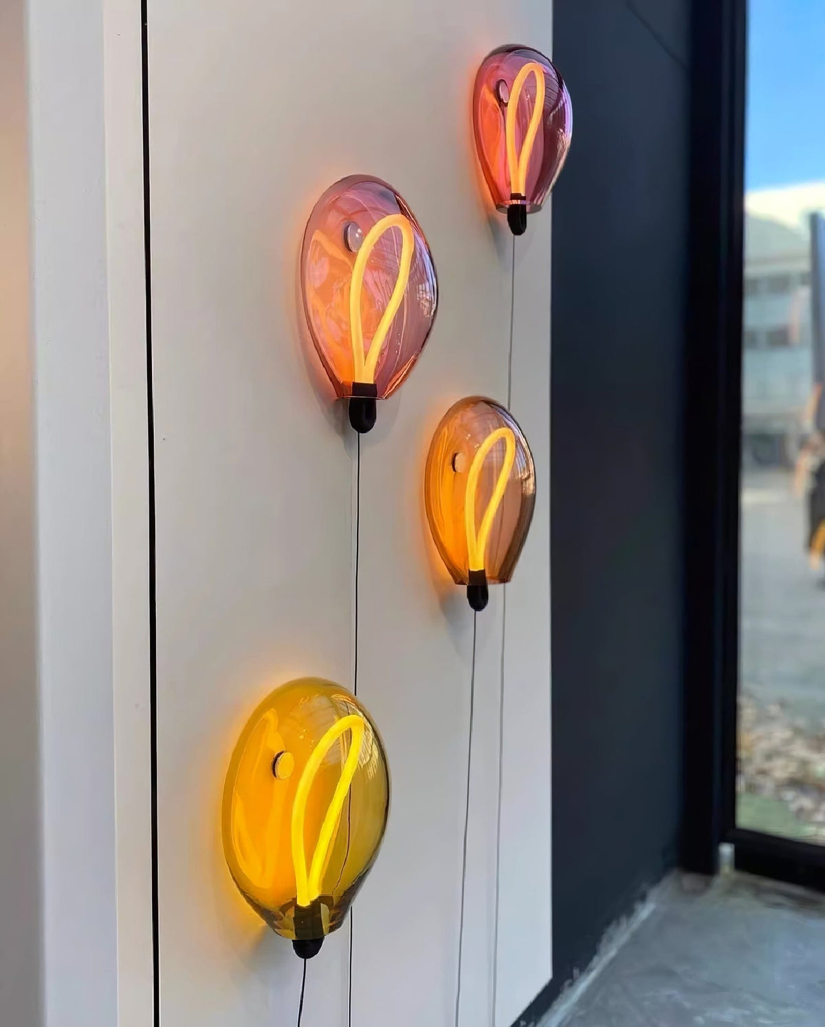 Nøordka Light Bespoke Wall Light Fixture Delicate Bubble Glass Contemporary Wall Light