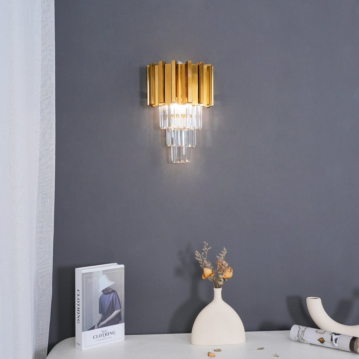 Nøordka Light Bespoke Wall Light Fixture Grand Architectural Contemporary Wall Sconce