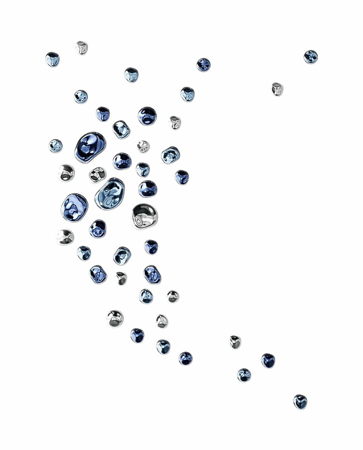 Nøordka Light Bespoke Wall Light Fixture Handblown Crystal Gold Finish Wall Sconce