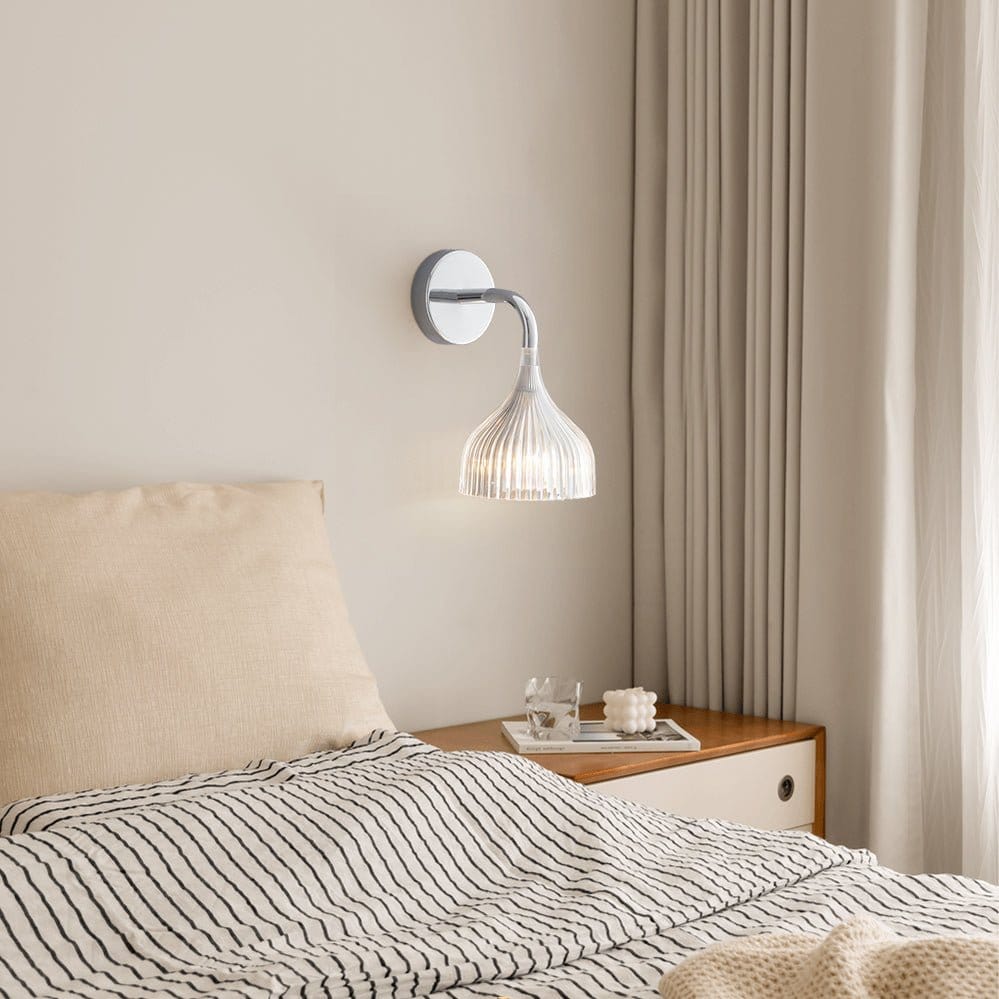 Nøordka Light Bespoke Wall Light Fixture Handcrafted Brushed Metal Minimalist Wall Lamp