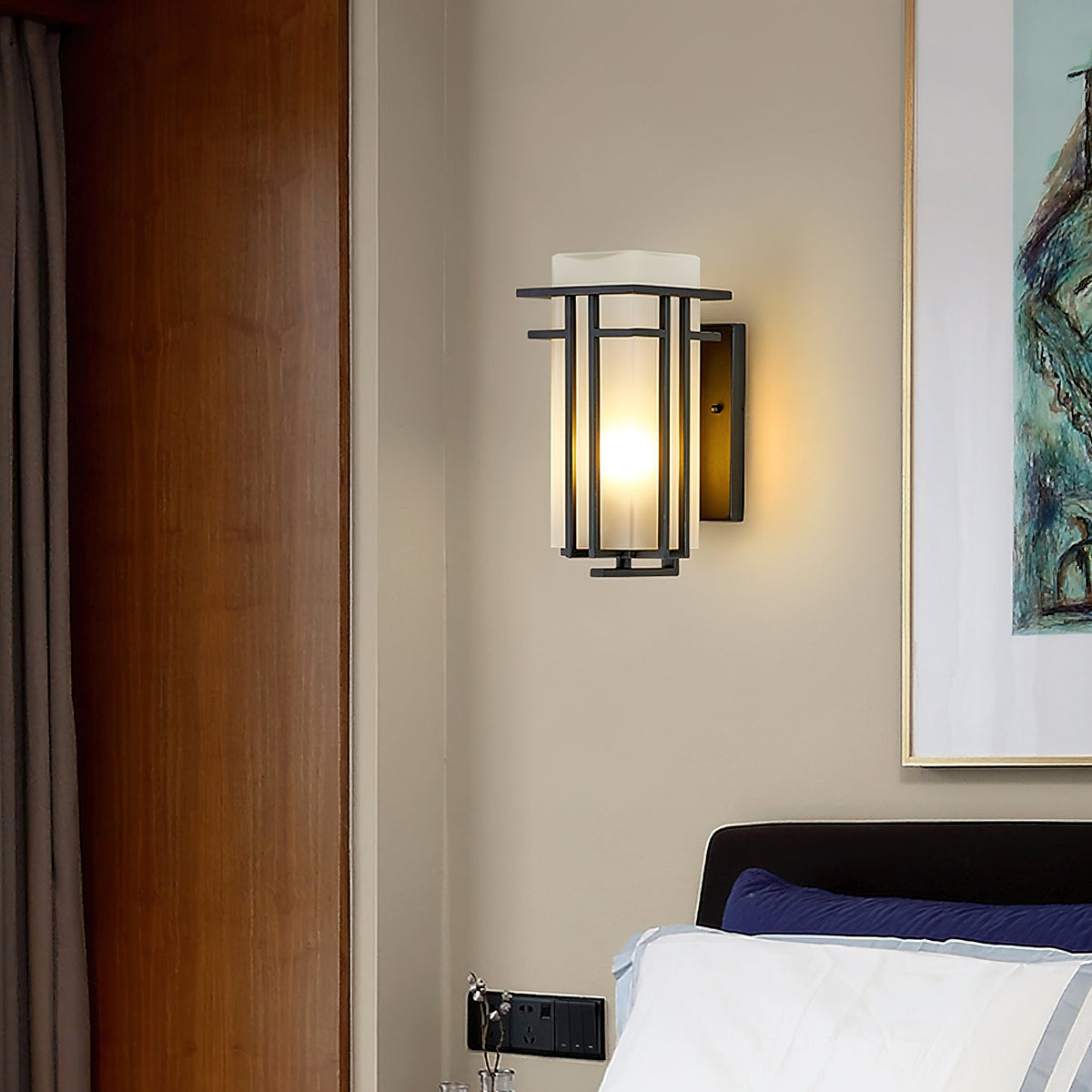 Nøordka Light Bespoke Wall Light Fixture Iron Retro Outdoor Porch Entry Accent Wall Lamp