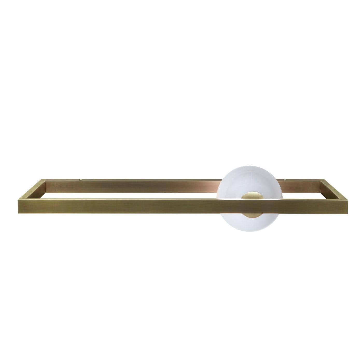 Nøordka Light Bespoke Wall Light Fixture L 27.5″ x W 9.8″ x H 5.9″ / L 70cm x W 25cm x H 15cm / Copper Murano Glass Luxe Brass Finish Wall Sconce