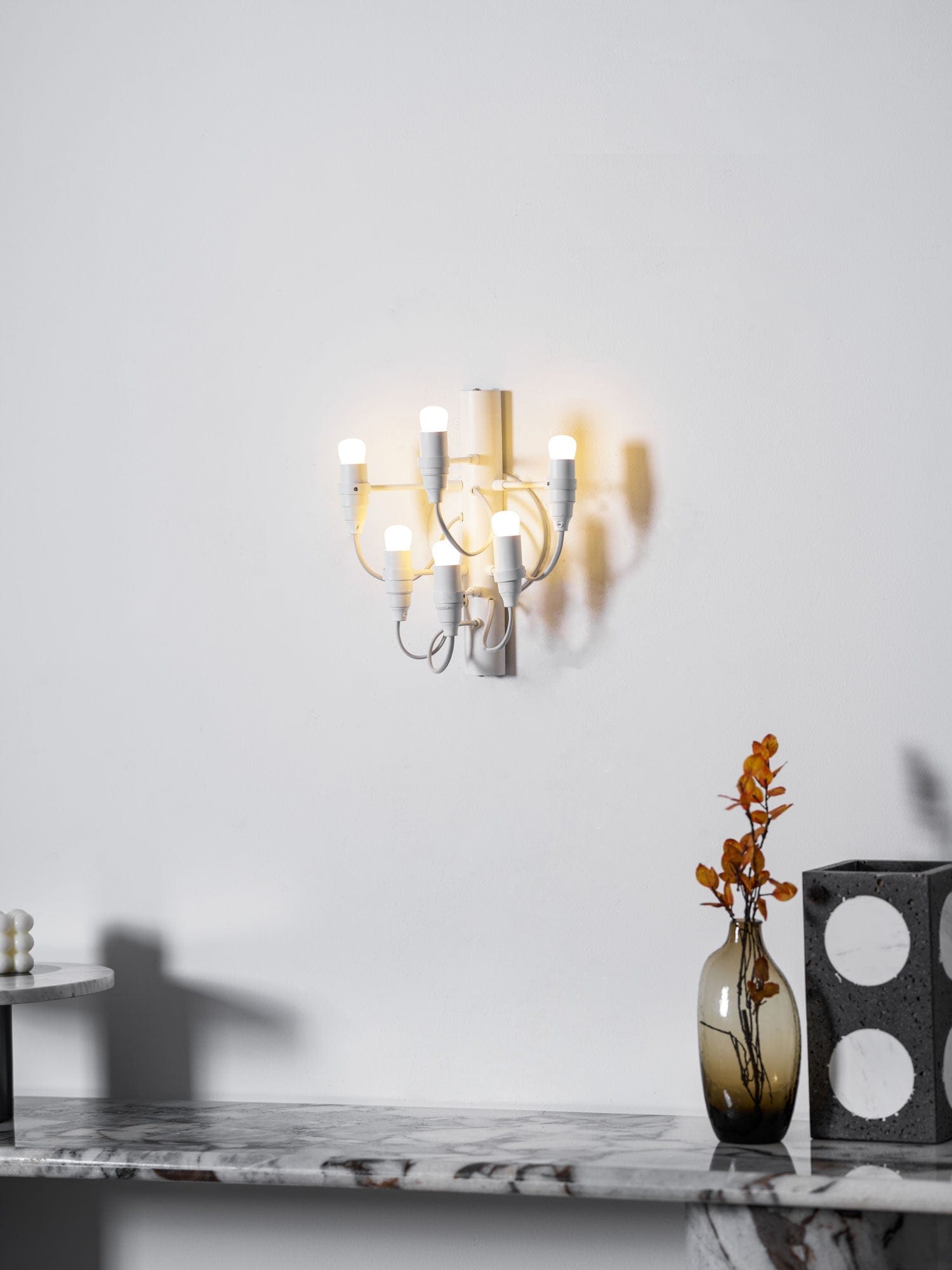 Nøordka Light Bespoke Wall Light Fixture Mirror Polished Steel Contemporary Wall Lamp