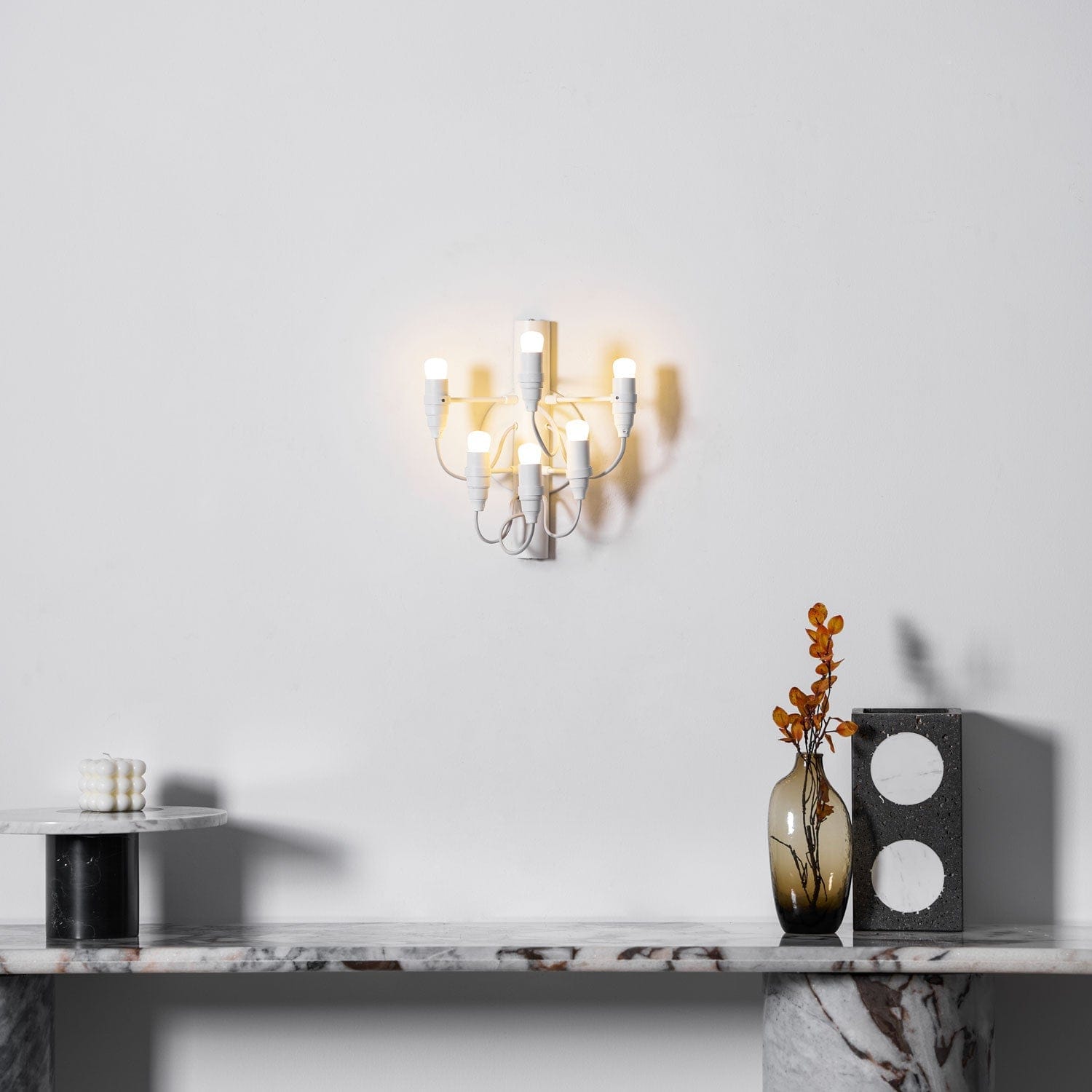 Nøordka Light Bespoke Wall Light Fixture Mirror Polished Steel Contemporary Wall Lamp