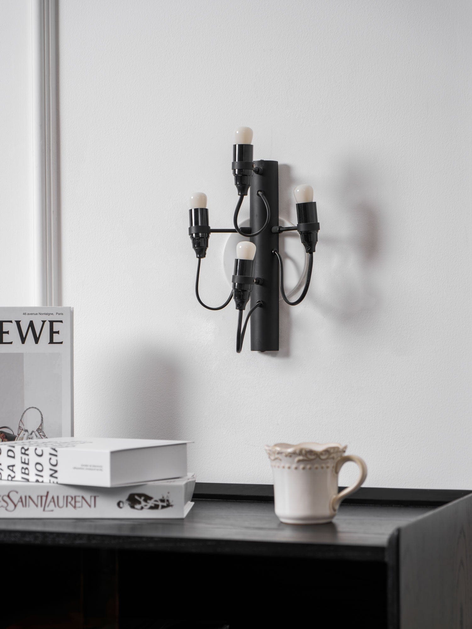 Nøordka Light Bespoke Wall Light Fixture Mirror Polished Steel Contemporary Wall Lamp