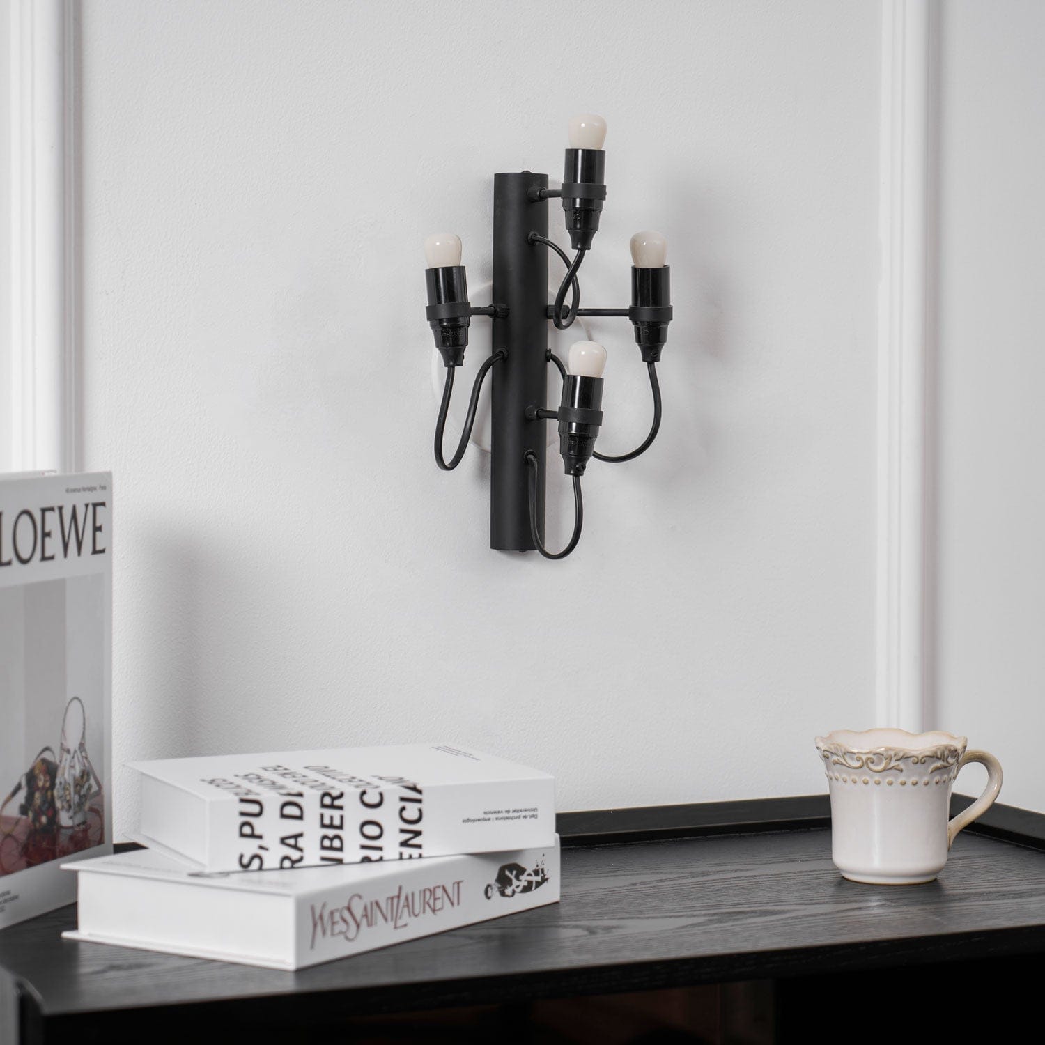 Nøordka Light Bespoke Wall Light Fixture Mirror Polished Steel Contemporary Wall Lamp