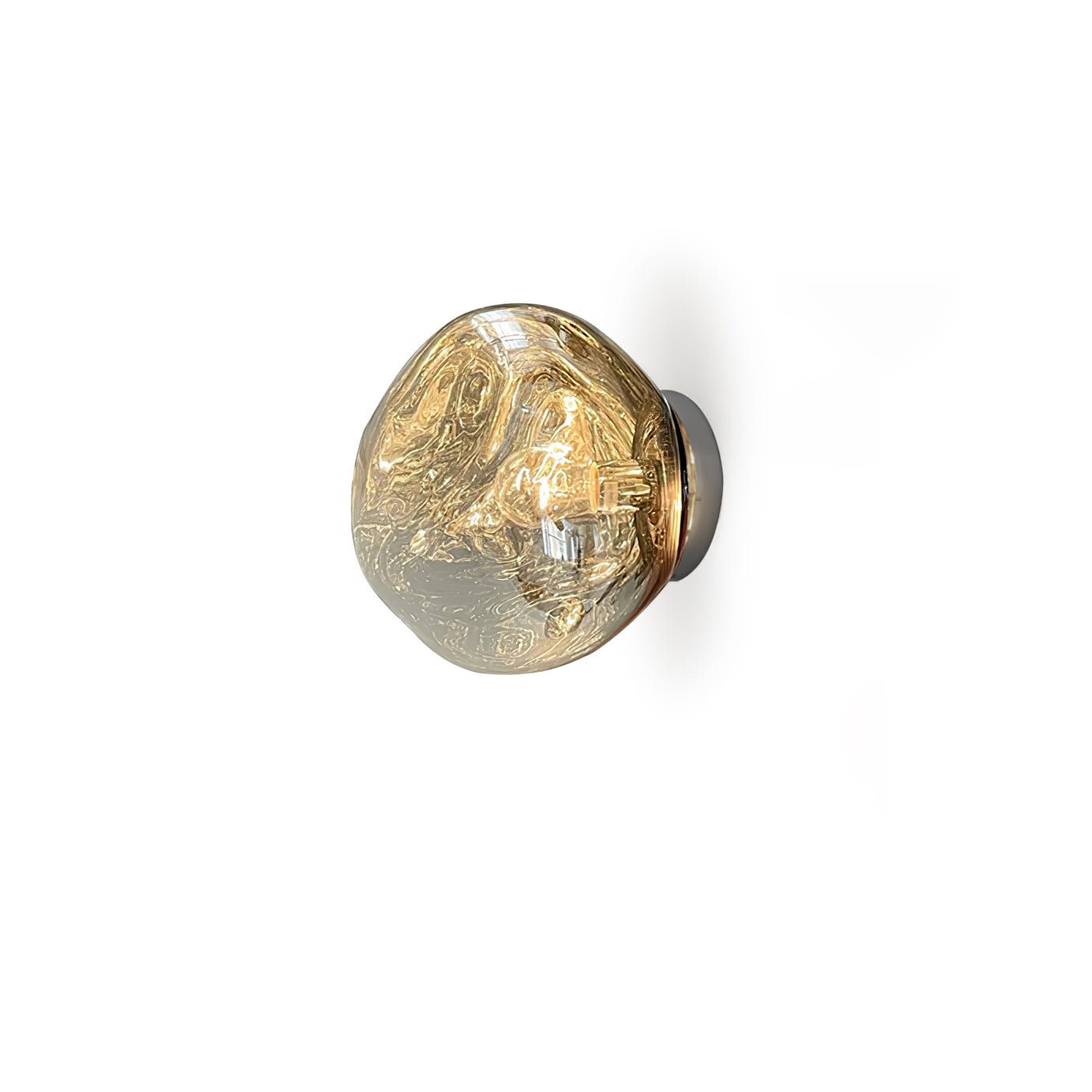 Nøordka Light Bespoke Wall Light Fixture Molten Glass Mirror Contemporary Wall Lamp