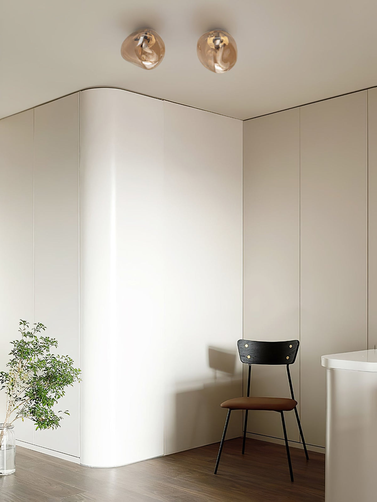 Nøordka Light Bespoke Wall Light Fixture Molten Glass Mirror Contemporary Wall Lamp