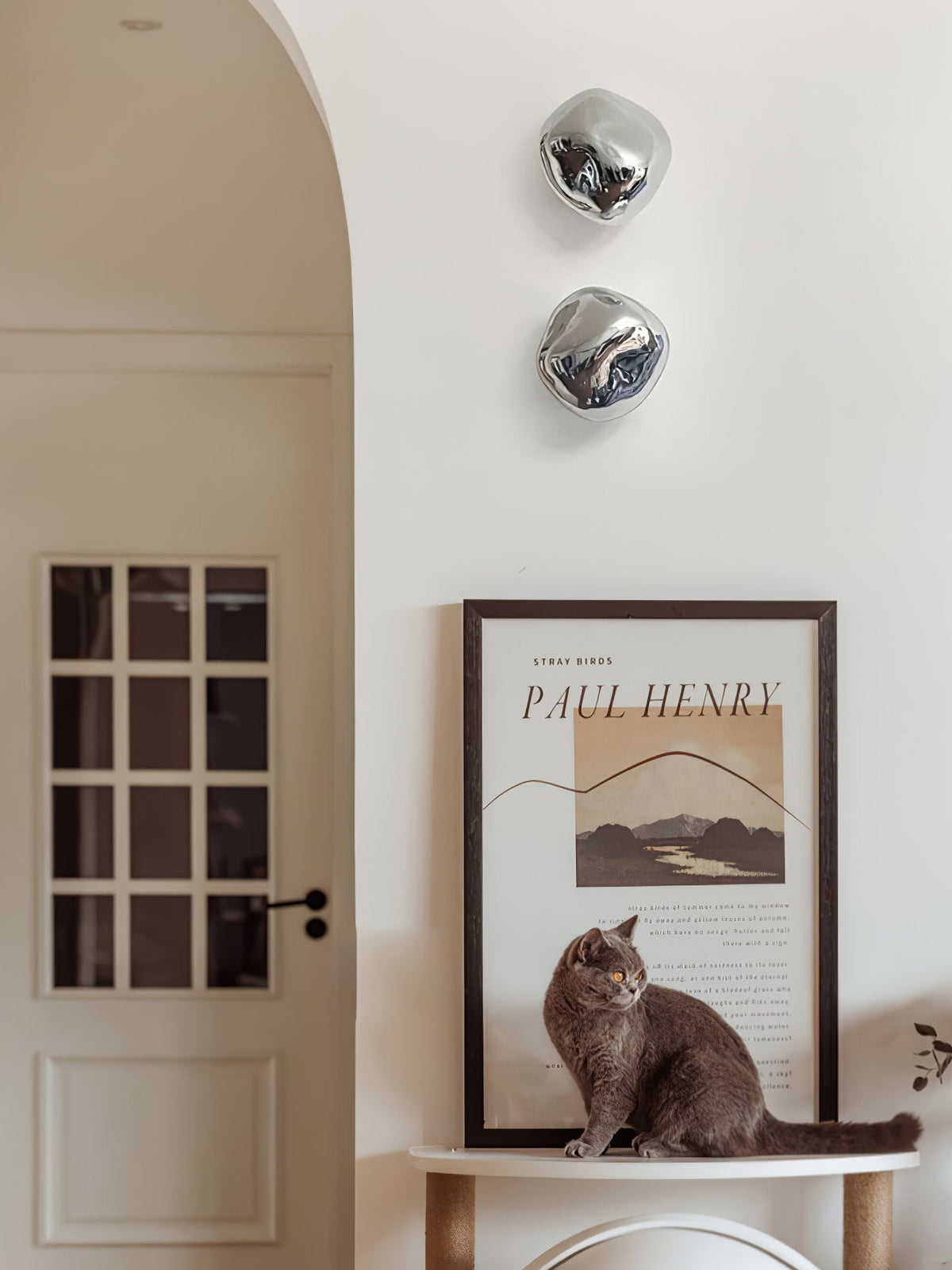 Nøordka Light Bespoke Wall Light Fixture Molten Glass Mirror Contemporary Wall Lamp