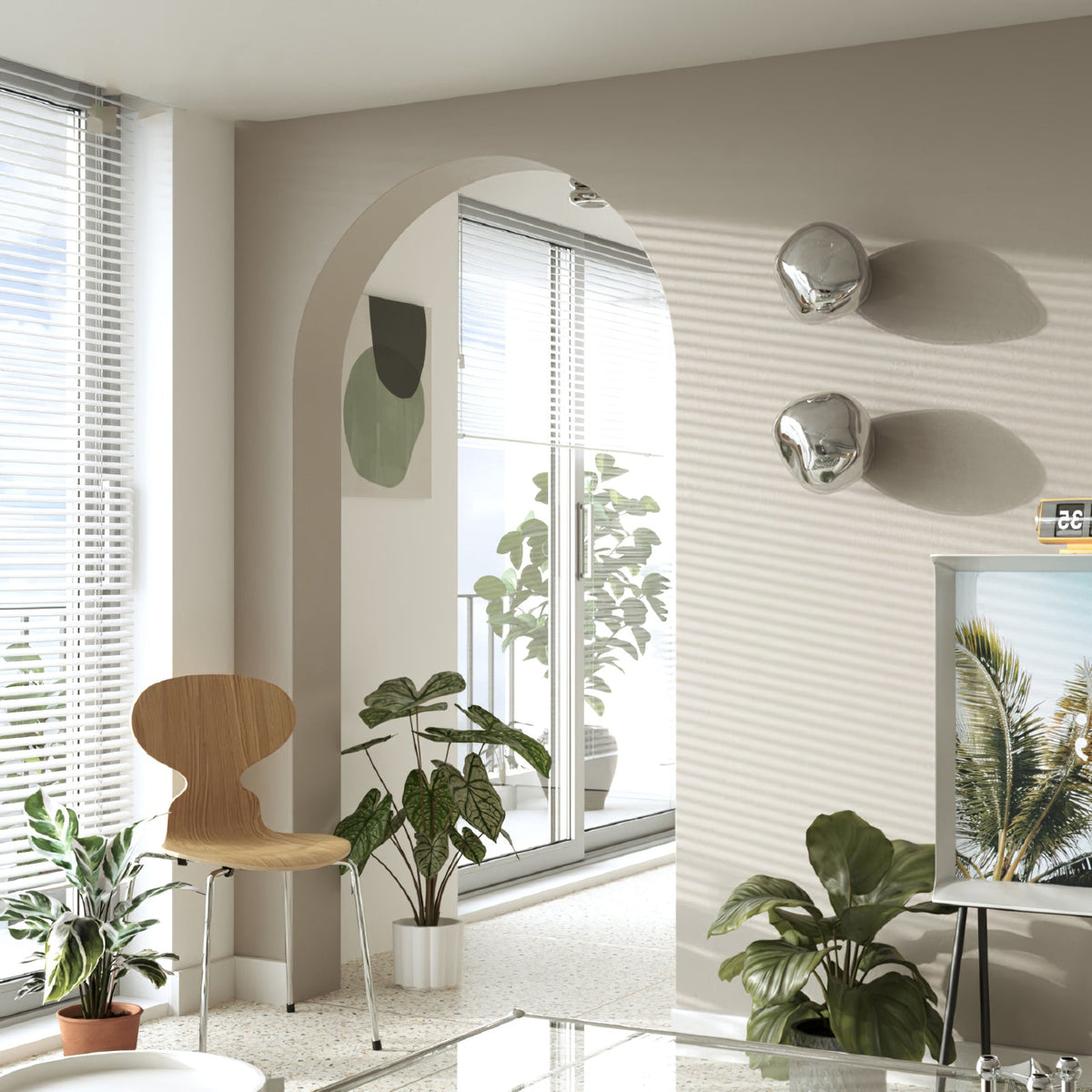 Nøordka Light Bespoke Wall Light Fixture Molten Glass Mirror Contemporary Wall Lamp