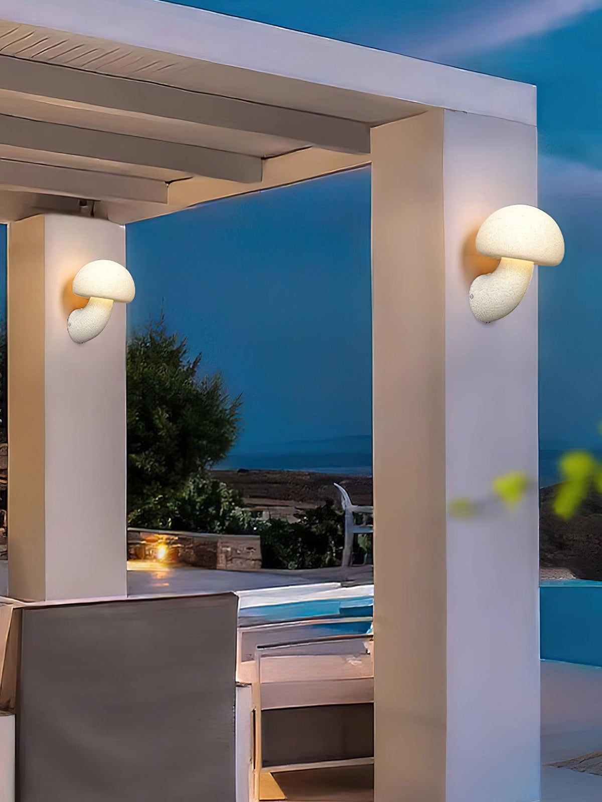 Nøordka Light Bespoke Wall Light Fixture Mushroom Resin Contemporary Ambient Wall Lamp