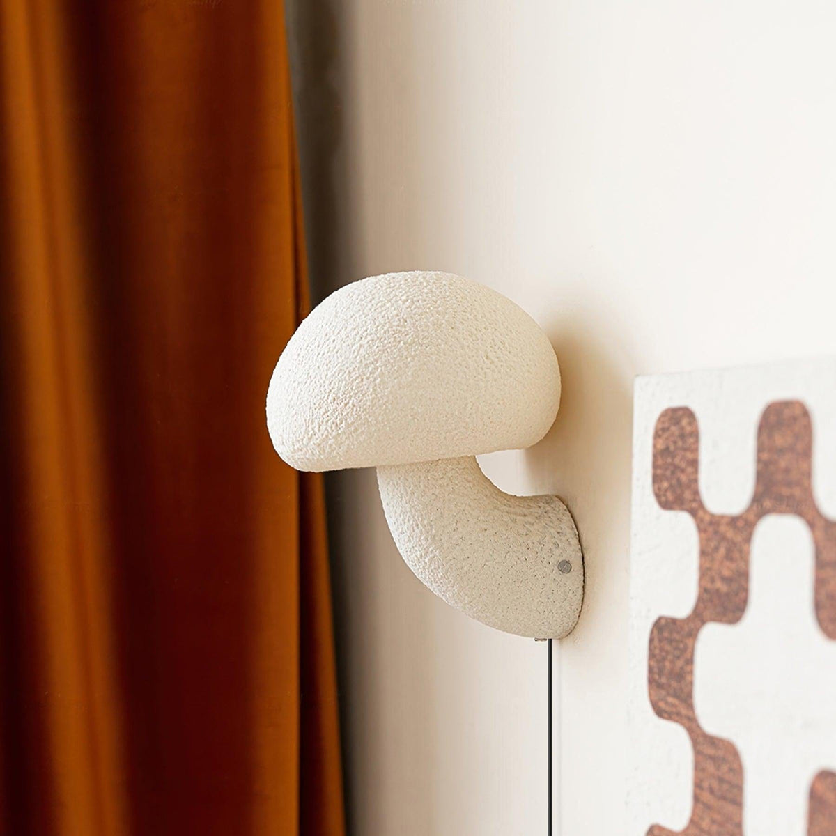 Nøordka Light Bespoke Wall Light Fixture Mushroom Resin Contemporary Ambient Wall Lamp