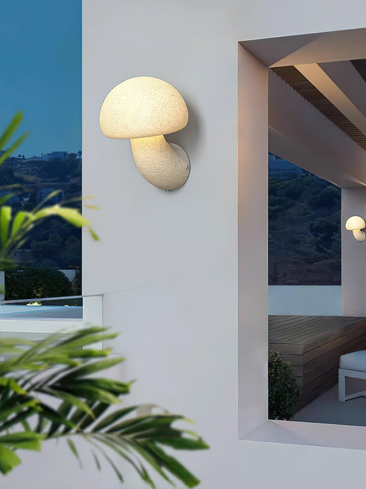 Nøordka Light Bespoke Wall Light Fixture Mushroom Resin Contemporary Ambient Wall Lamp
