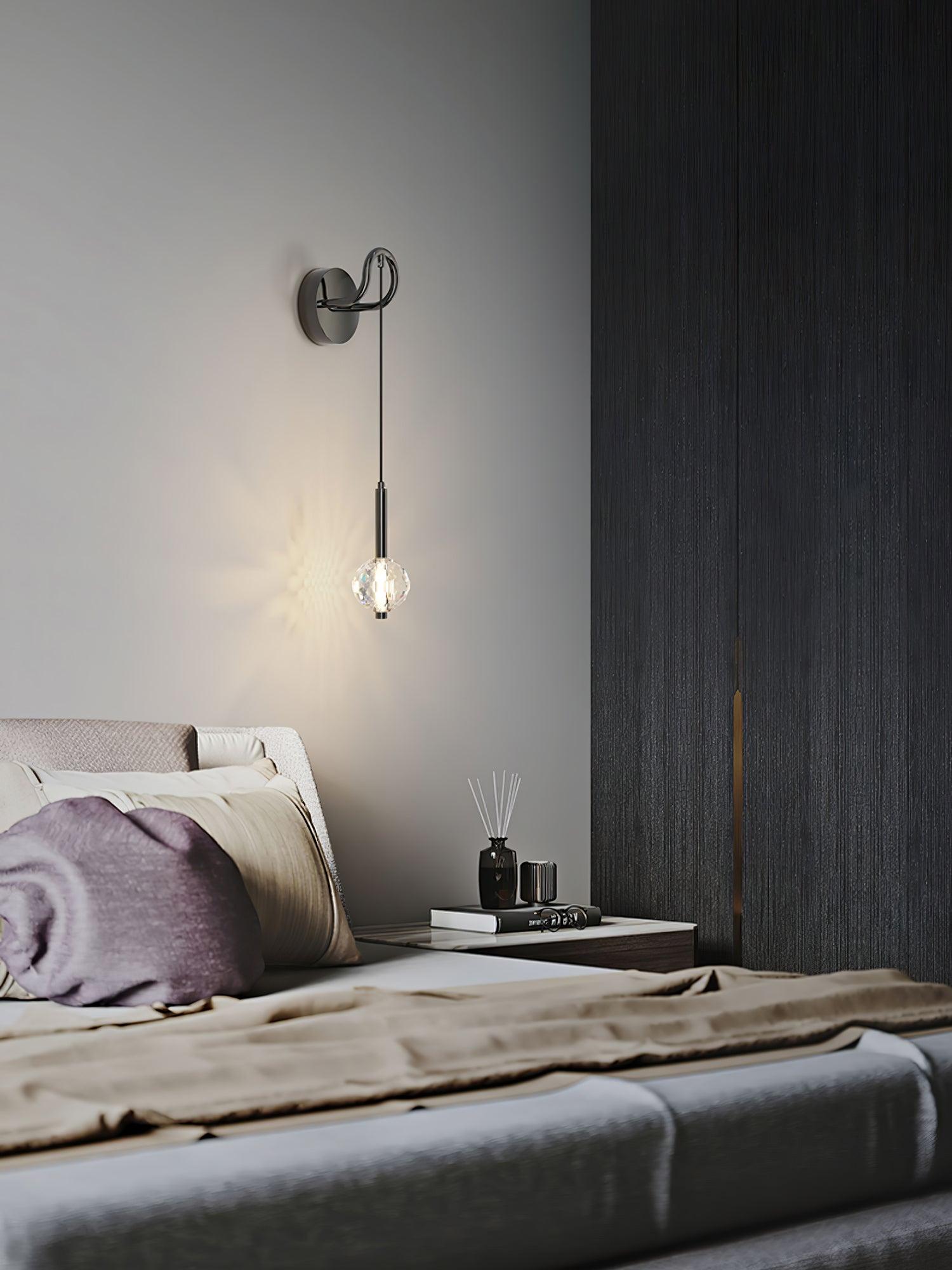 Nøordka Light Bespoke Wall Light Fixture Orb Elegant Handblown Seeded Glass Wall Sconce