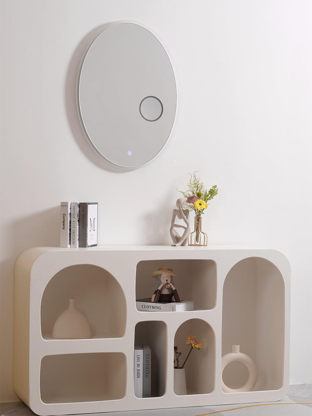 Nøordka Light Bespoke Wall Light Fixture Oval Backlit Mirror Nordic Inspired Wall Light