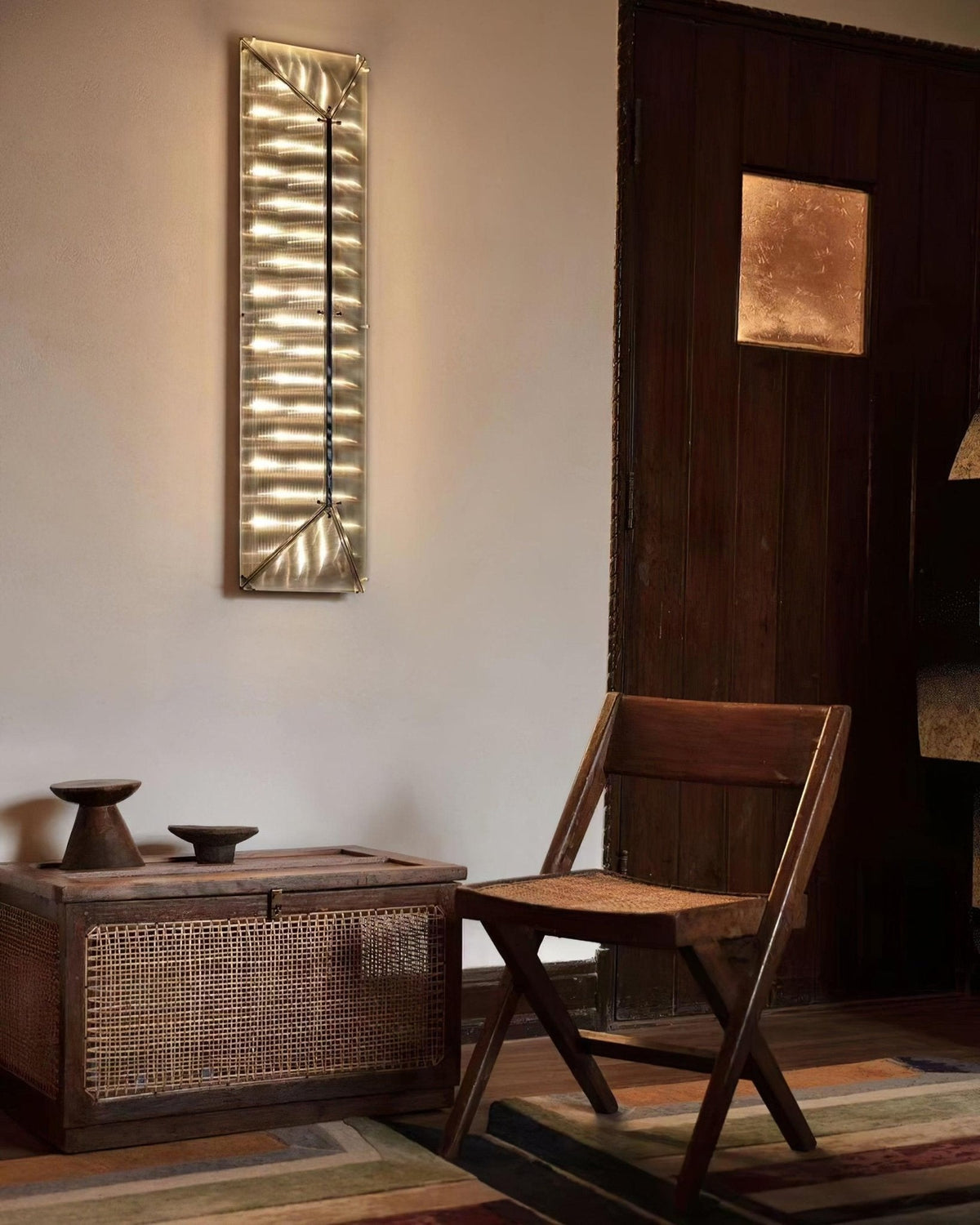 Nøordka Light Bespoke Wall Light Fixture Patterned Glass Gothic Inspired Wall Lamp