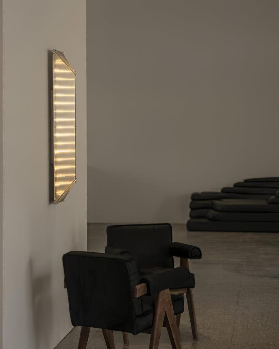 Nøordka Light Bespoke Wall Light Fixture Patterned Glass Gothic Inspired Wall Lamp