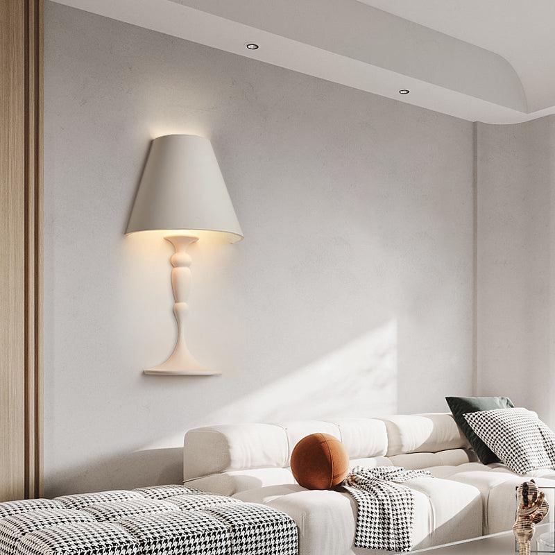 Nøordka Light Bespoke Wall Light Fixture Plaster Portrait Nordic Inspired Wall Light