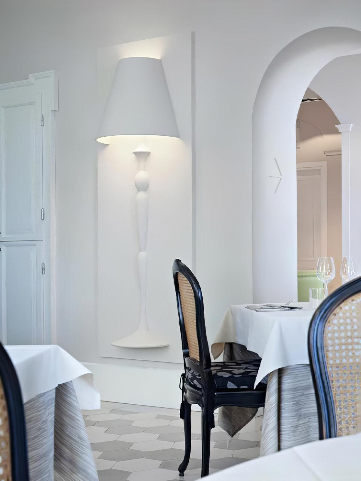 Nøordka Light Bespoke Wall Light Fixture Plaster Portrait Nordic Inspired Wall Light