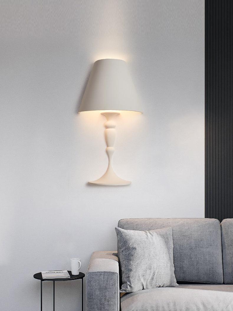 Nøordka Light Bespoke Wall Light Fixture Plaster Portrait Nordic Inspired Wall Light