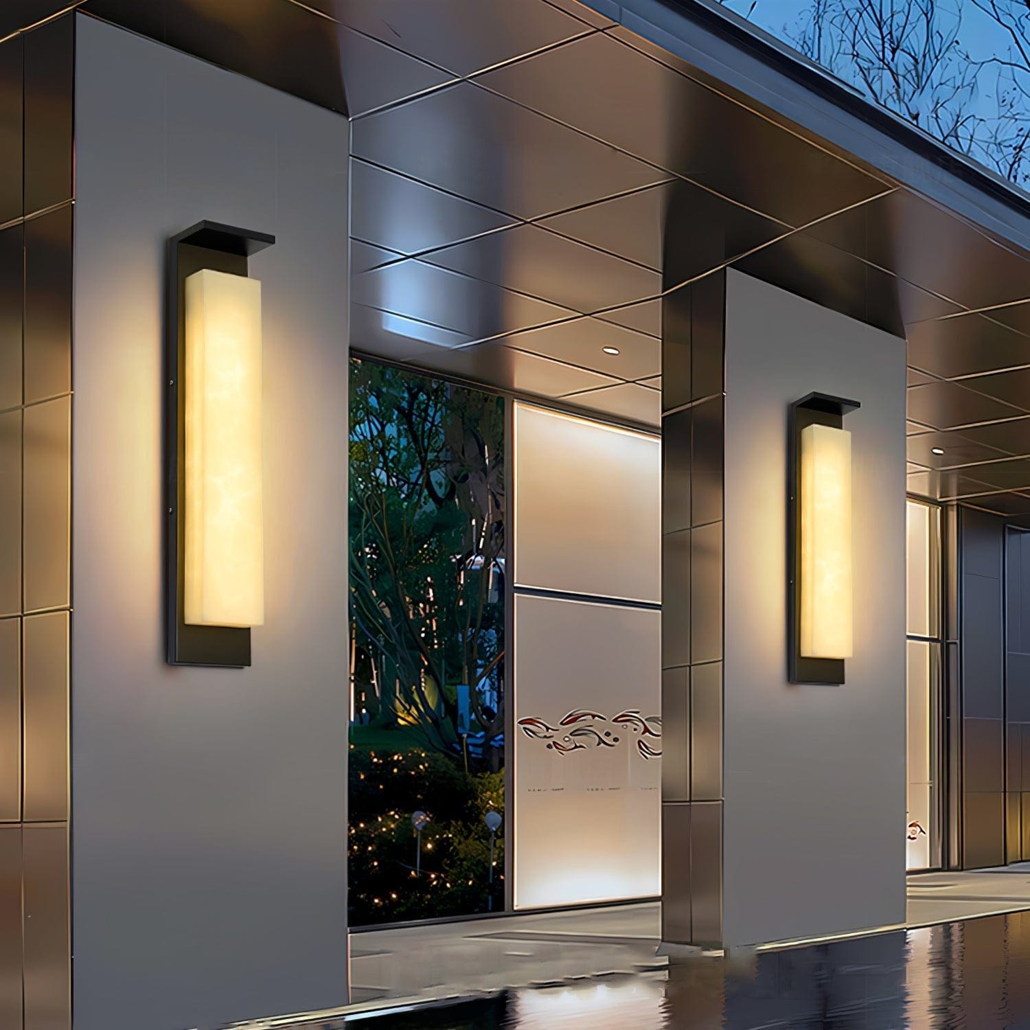 Nøordka Light Bespoke Wall Light Fixture Rectangular Aluminum Contemporary Wall Light