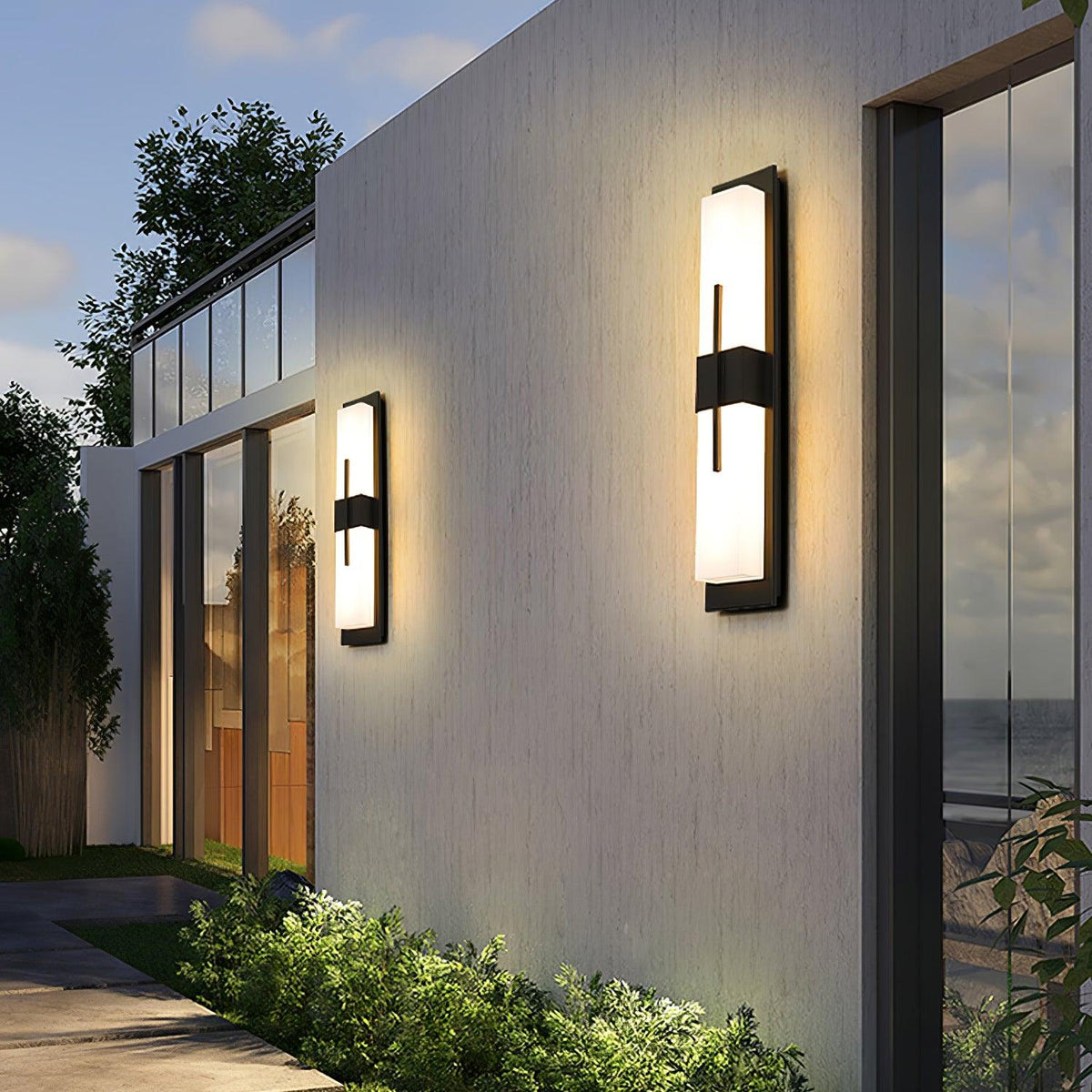 Nøordka Light Bespoke Wall Light Fixture Rectangular Contemporary Outdoor Wall Light