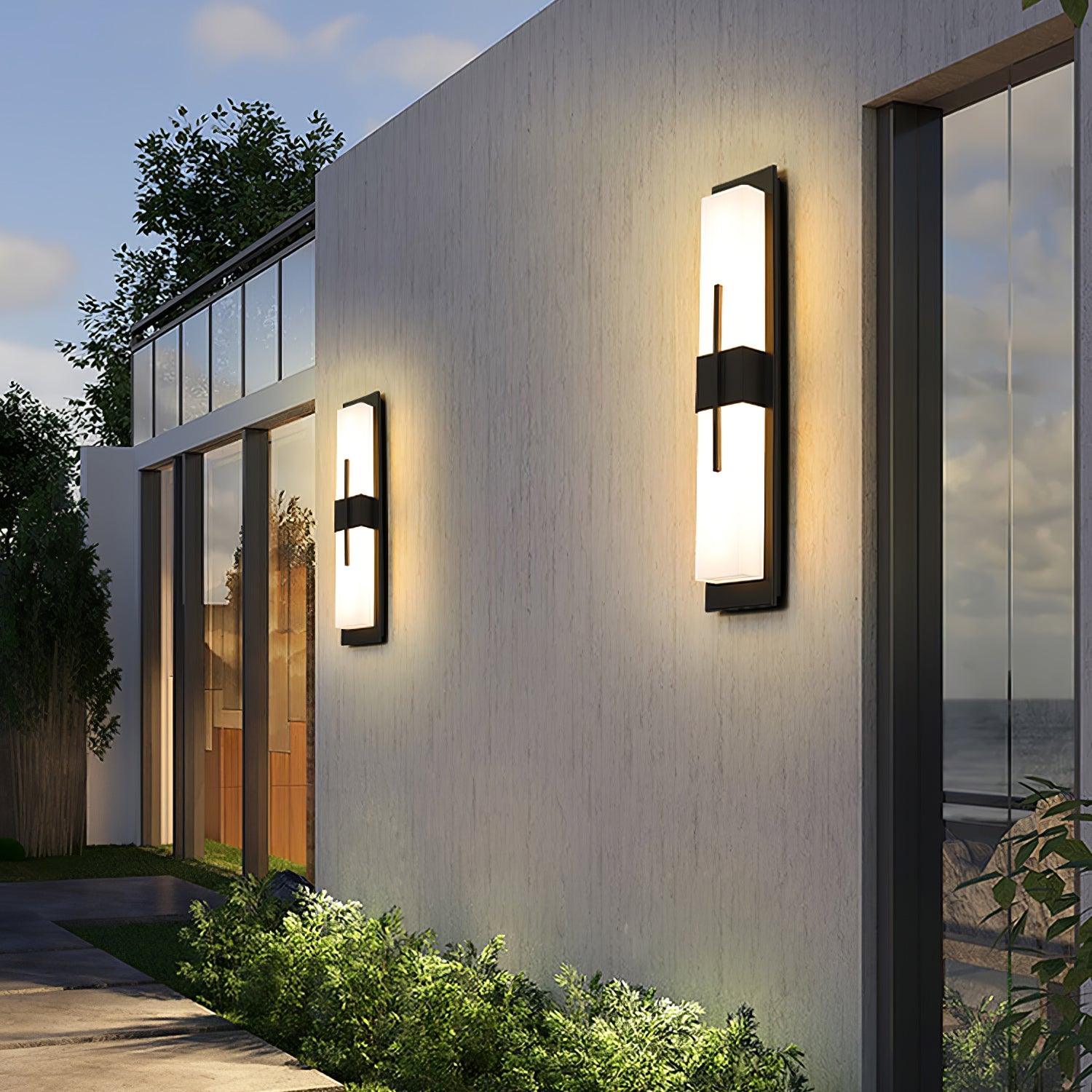 Nøordka Light Bespoke Wall Light Fixture Rectangular Contemporary Outdoor Wall Light