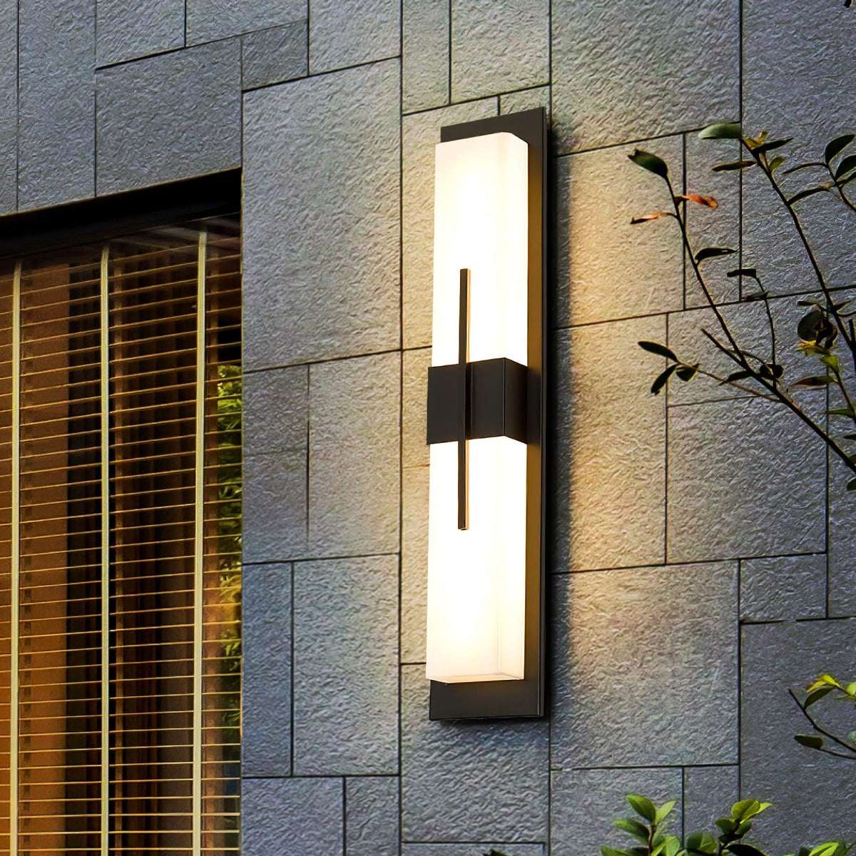 Nøordka Light Bespoke Wall Light Fixture Rectangular Contemporary Outdoor Wall Light