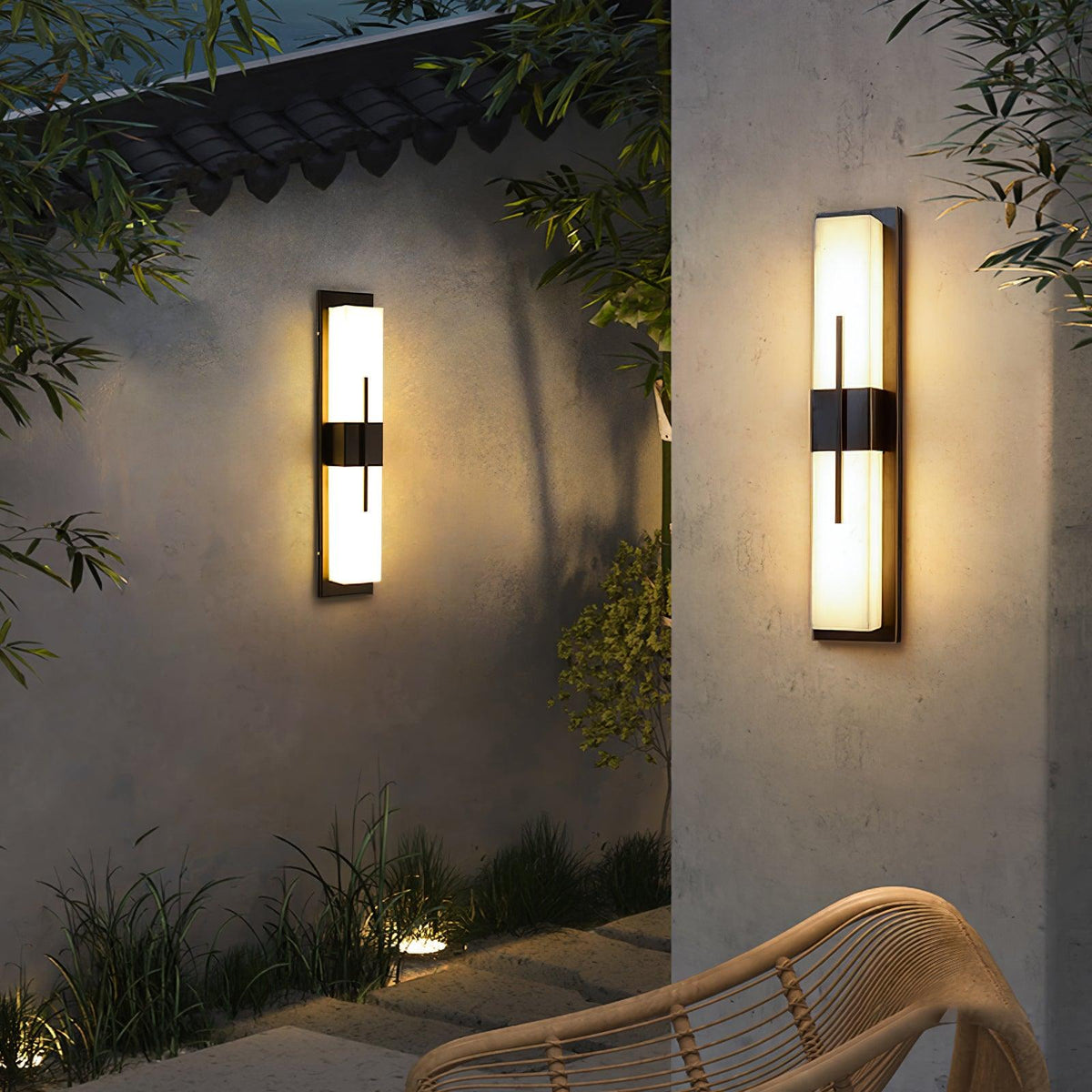 Nøordka Light Bespoke Wall Light Fixture Rectangular Contemporary Outdoor Wall Light