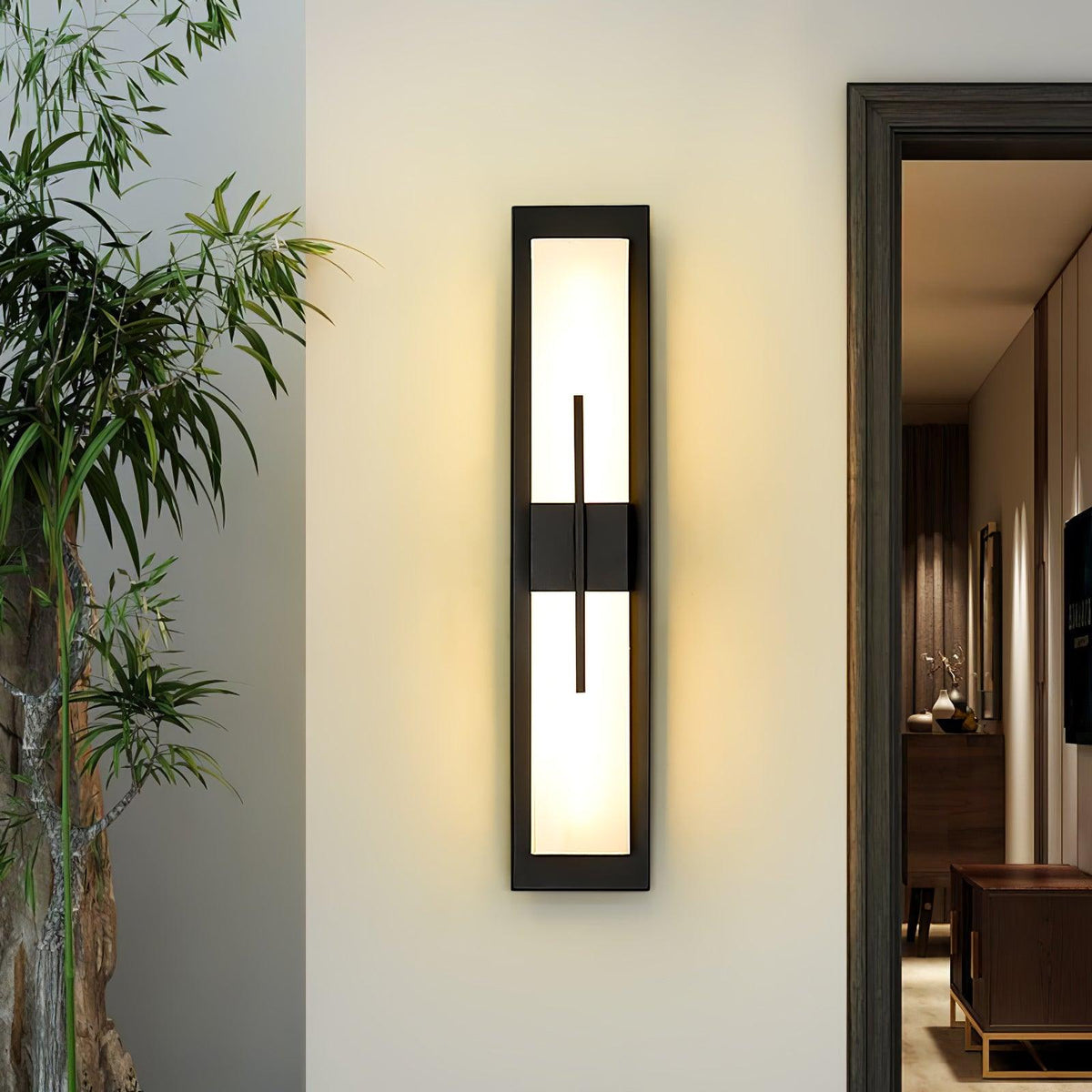 Nøordka Light Bespoke Wall Light Fixture Rectangular Contemporary Outdoor Wall Light