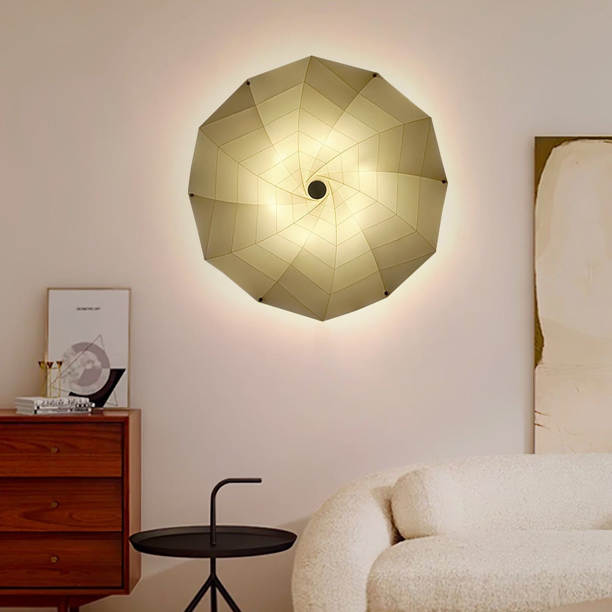 Nøordka Light Bespoke Wall Light Fixture Sculpted Bloom Petal Contemporary Wall Lamp