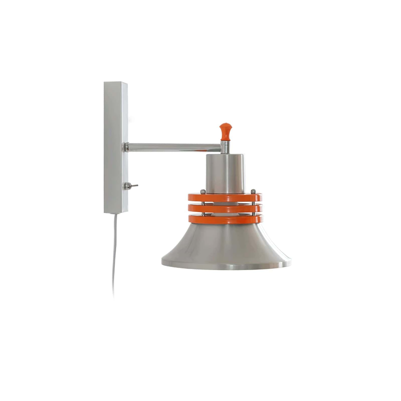 Nøordka Light Bespoke Wall Light Fixture Sleek Silver Dome Contemporary Wall Sconce