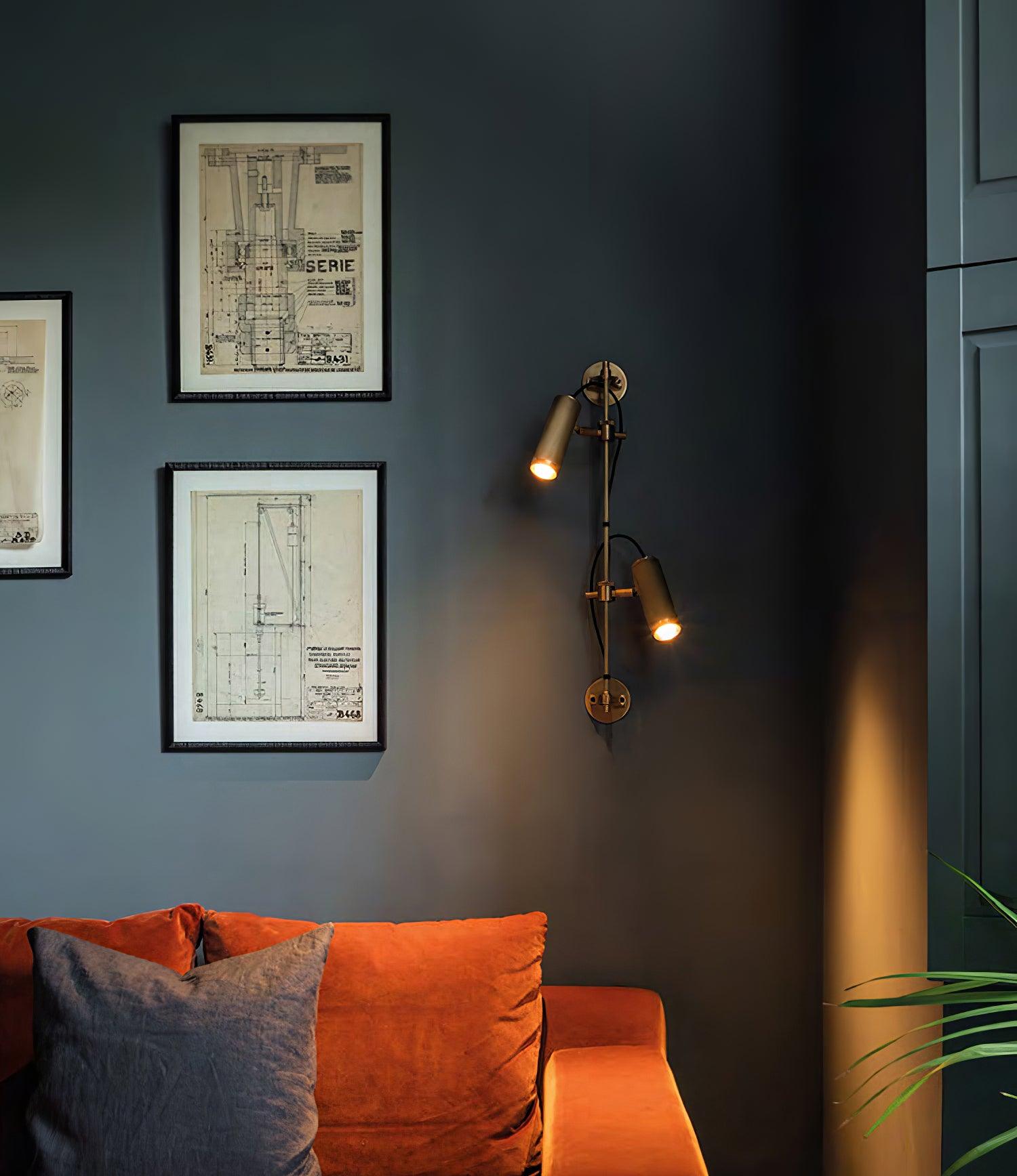 Nøordka Light Bespoke Wall Light Fixture Spot Premium Vintage Directional Wall Light