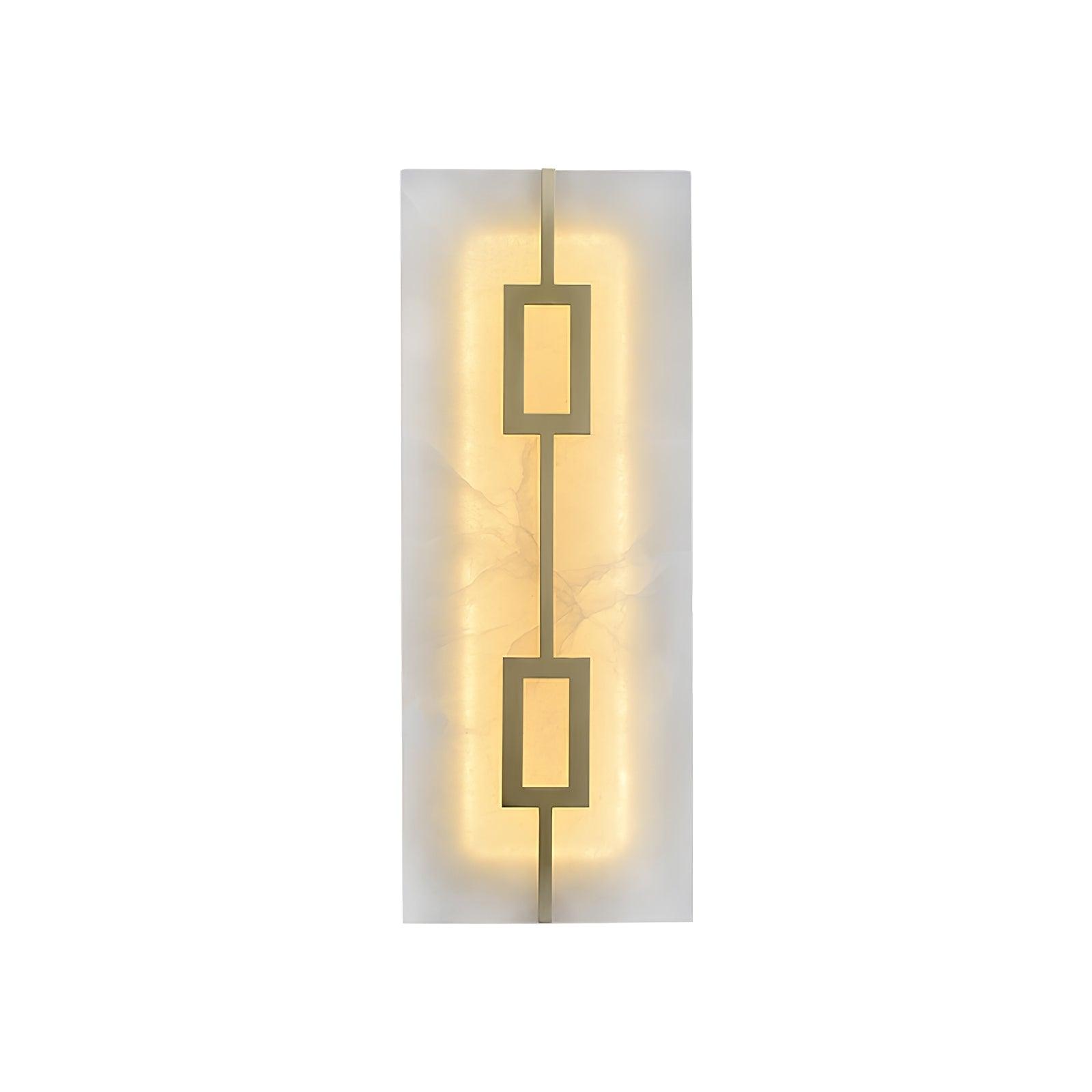 Nøordka Light Bespoke Wall Light Fixture Square Alabaster Contemporary Wall Light