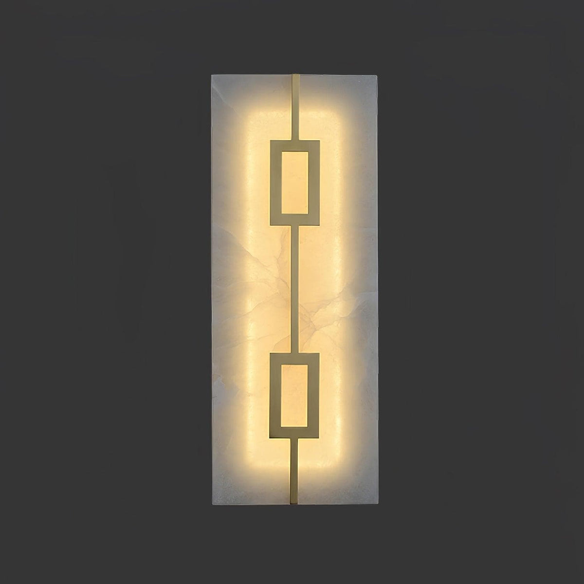 Nøordka Light Bespoke Wall Light Fixture Square Alabaster Contemporary Wall Light