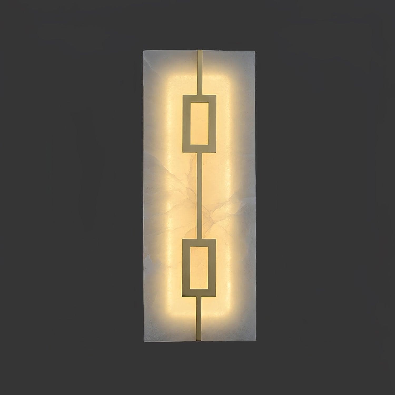 Nøordka Light Bespoke Wall Light Fixture Square Alabaster Contemporary Wall Light
