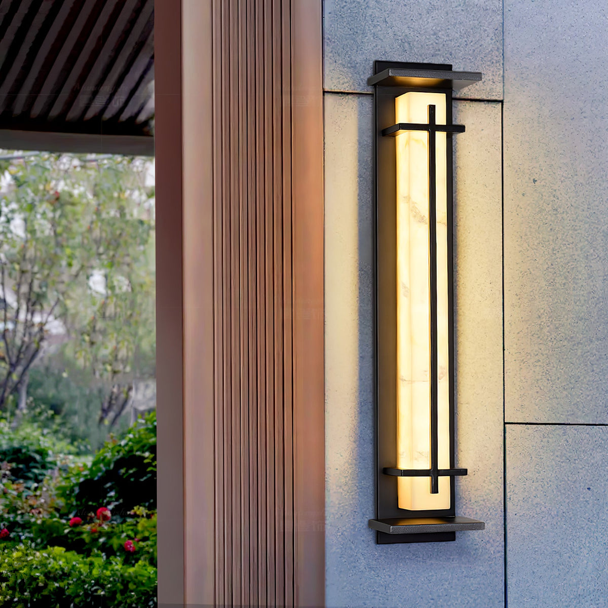Nøordka Light Bespoke Wall Light Fixture Square Contemporary For Porch And Patio Wall Light
