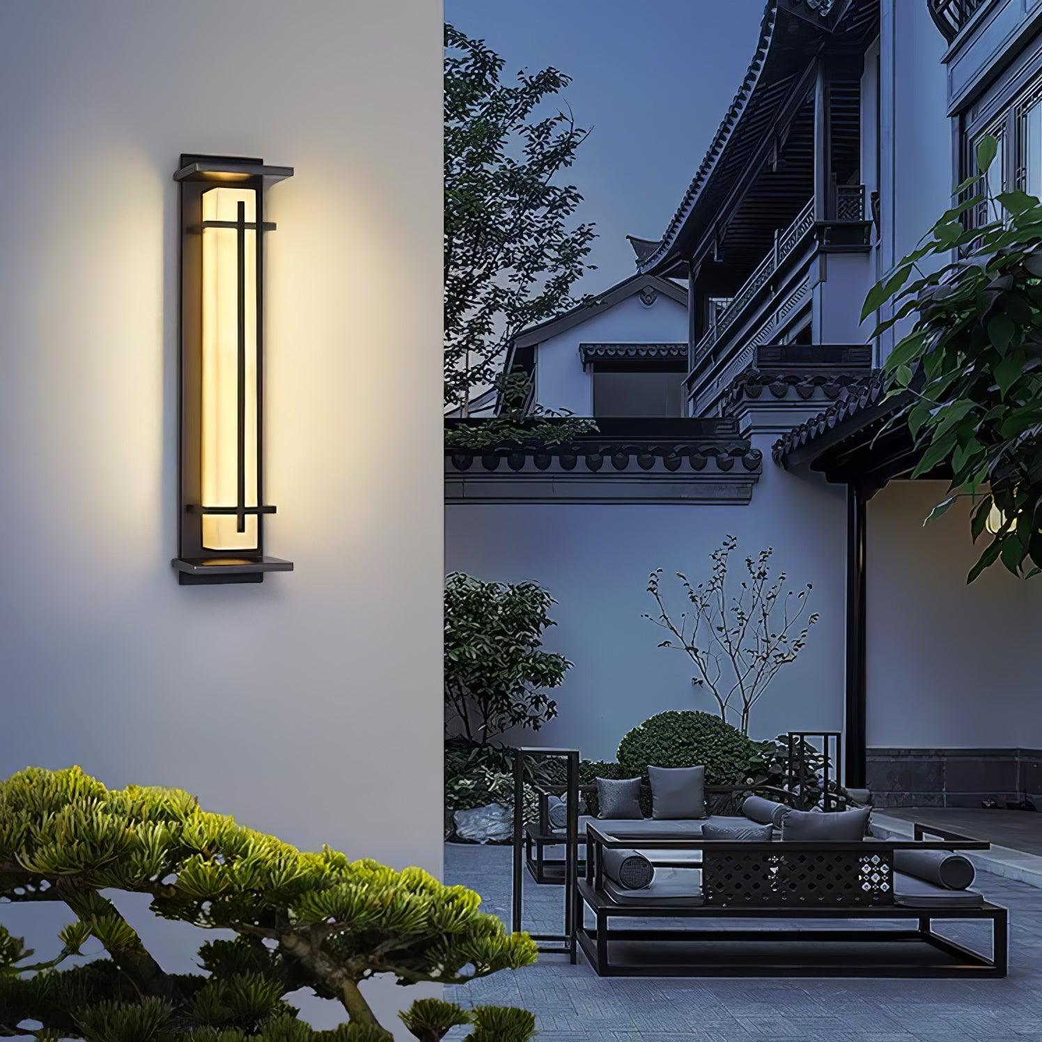 Nøordka Light Bespoke Wall Light Fixture Square Contemporary For Porch And Patio Wall Light