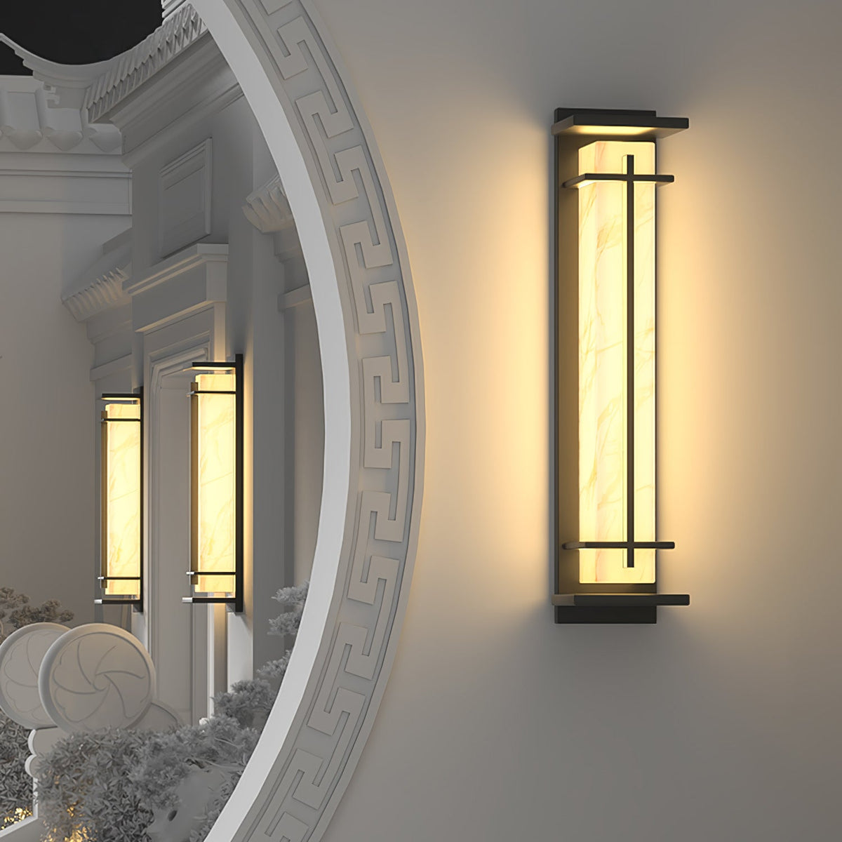 Nøordka Light Bespoke Wall Light Fixture Square Contemporary For Porch And Patio Wall Light