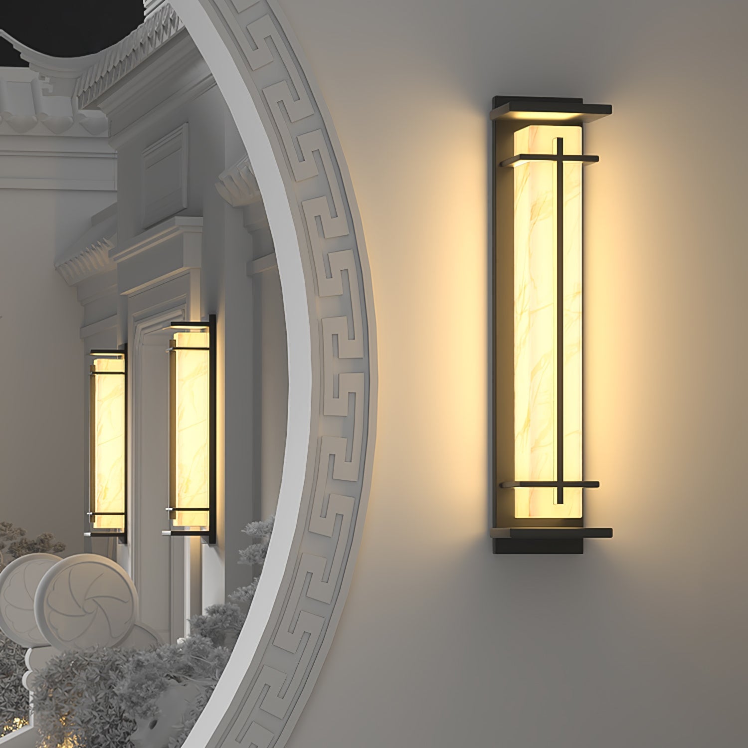 Nøordka Light Bespoke Wall Light Fixture Square Contemporary For Porch And Patio Wall Light